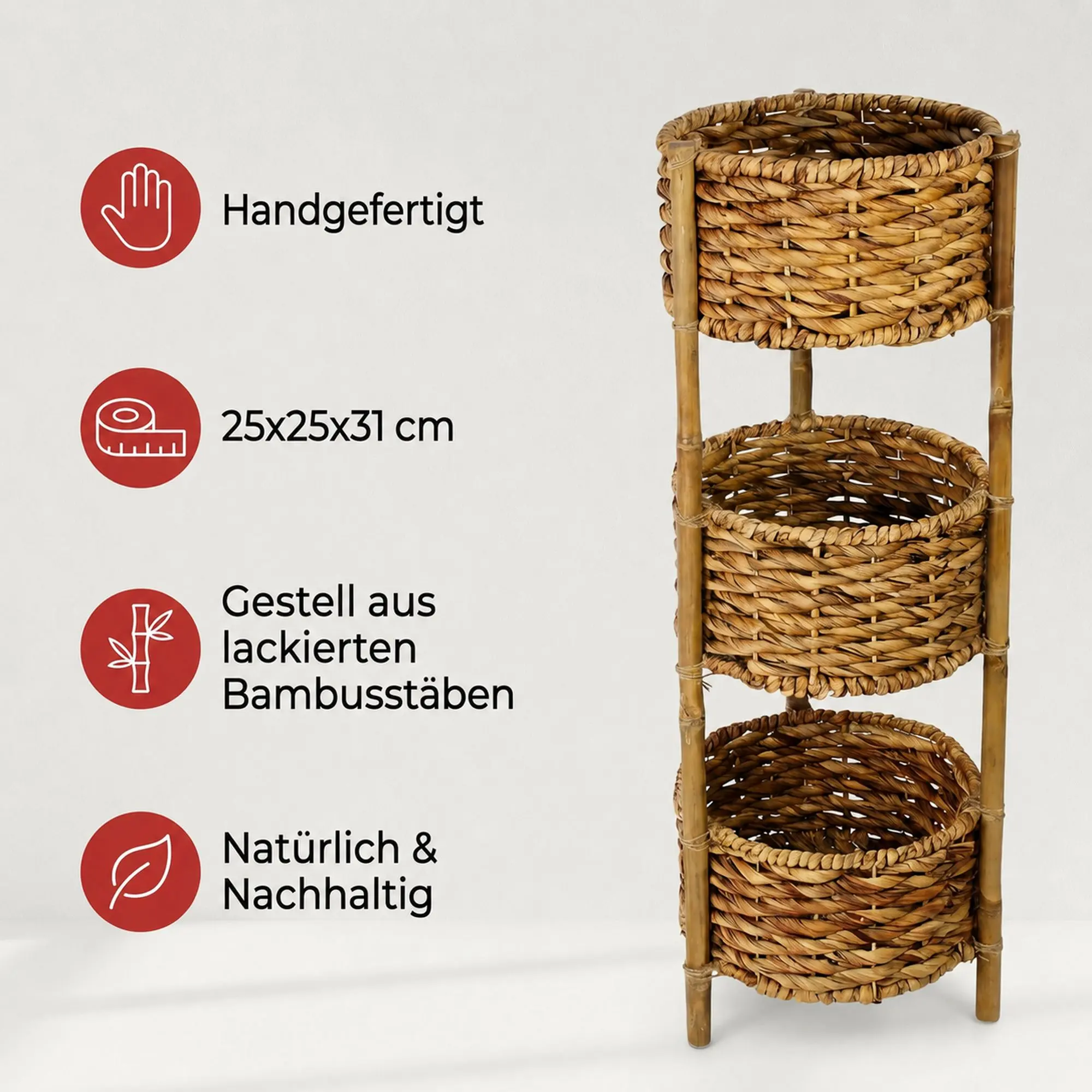 Acheter Étagère-panier "jacinthe d'eau"  dans la boutique en ligne de Frank Flechtwaren pour Étagères