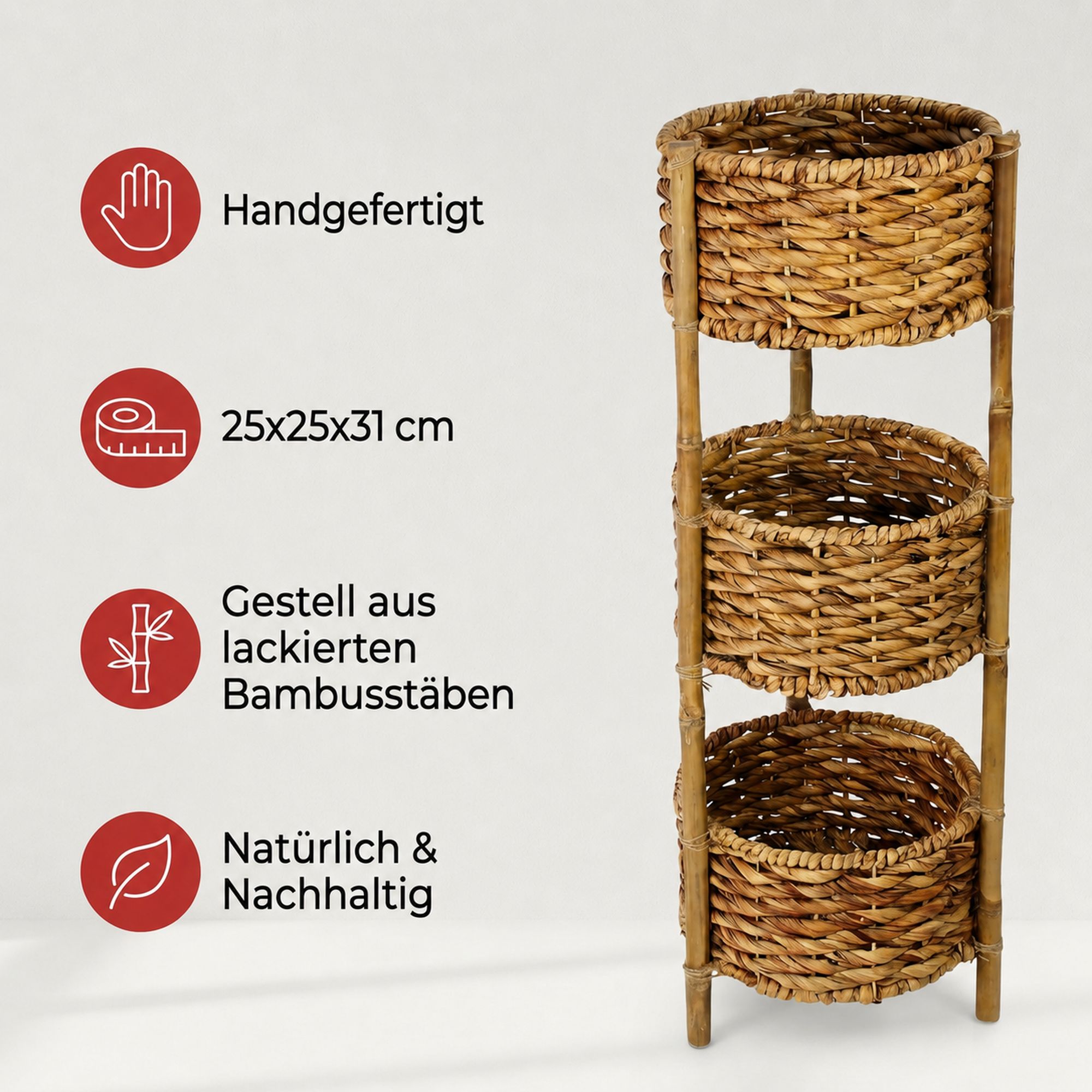 Acheter Étagère-panier "jacinthe d'eau"  dans la boutique en ligne de Frank Flechtwaren pour Étagères