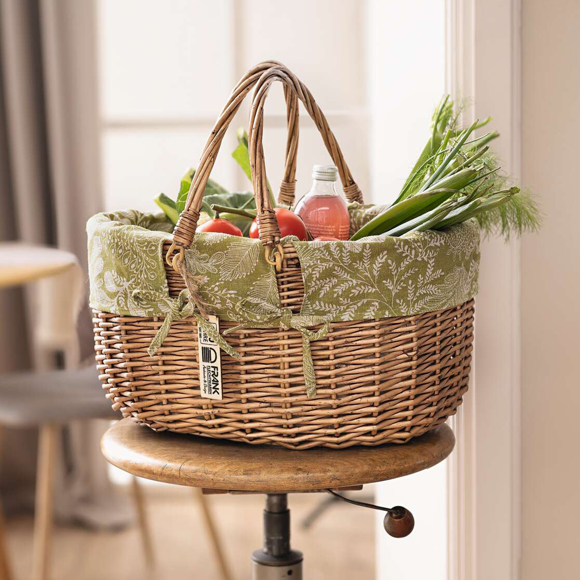 Acheter Panier à courses "Blätterranken"  dans la boutique en ligne de Frank Flechtwaren