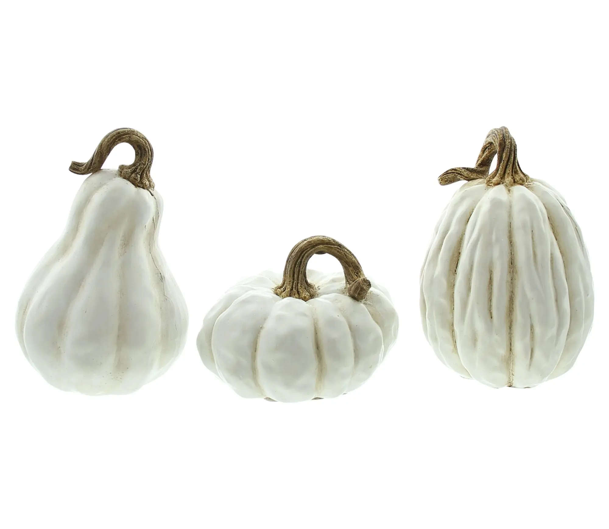 Acheter Lot de 3 citrouilles "White"  dans la boutique en ligne de Frank Flechtwaren pour Citrouilles