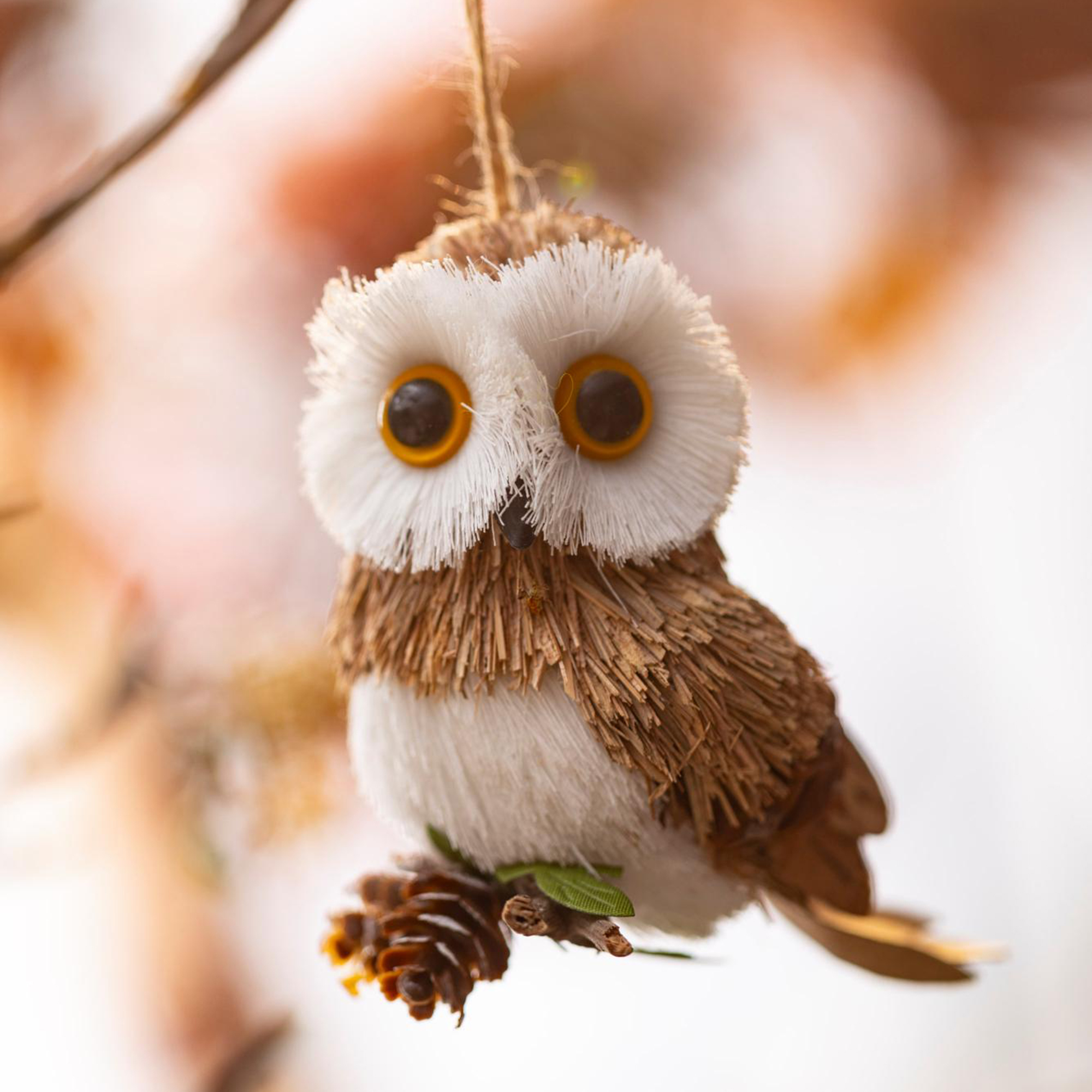 Acheter Suspensions décoratives « Hibou », lot de 2 dans la boutique en ligne de Frank Flechtwaren pour Décorations à suspendre