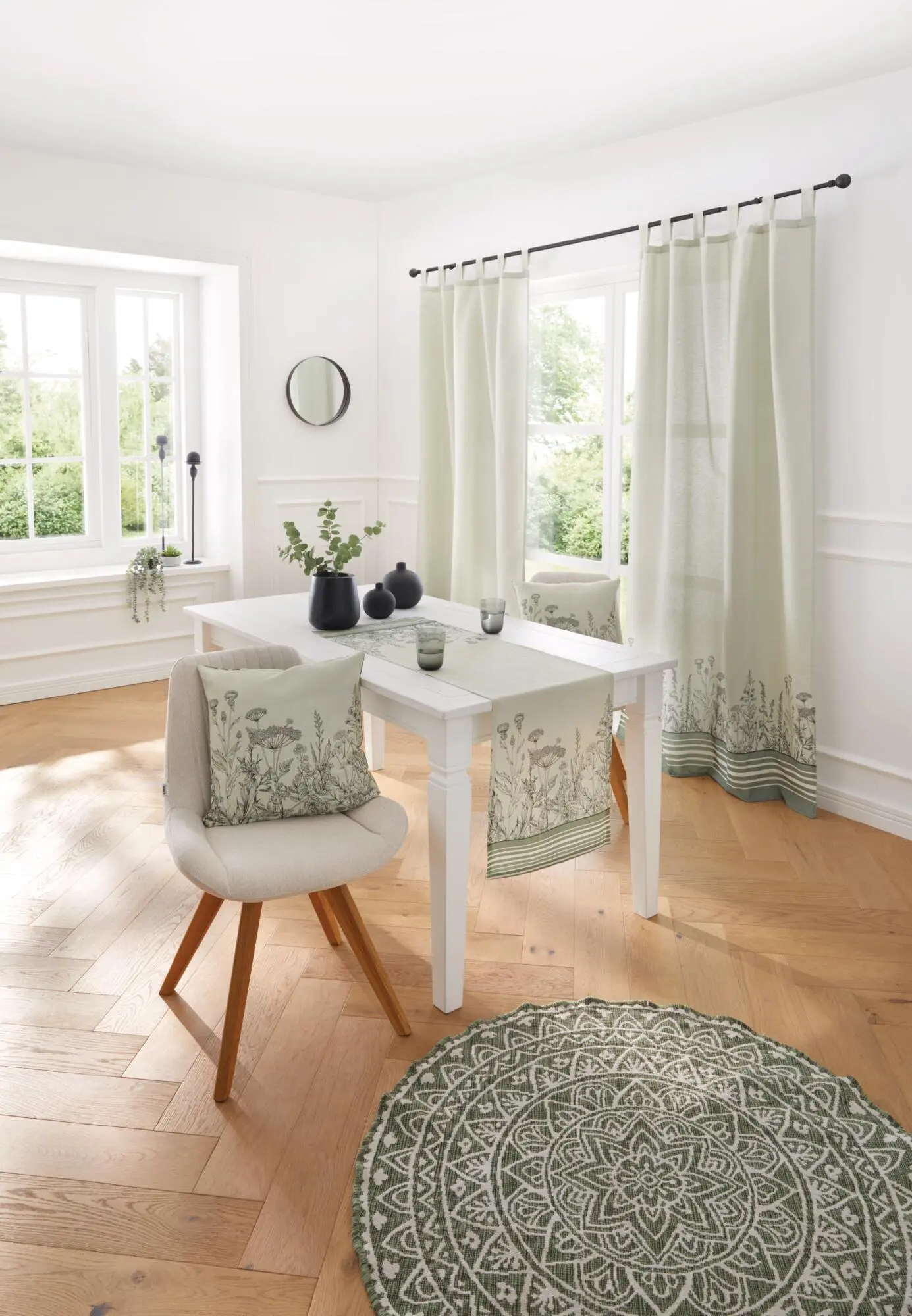 Acheter Rideau "fleurs des champs"  dans la boutique en ligne de Frank Flechtwaren pour Rideaux de fenêtre