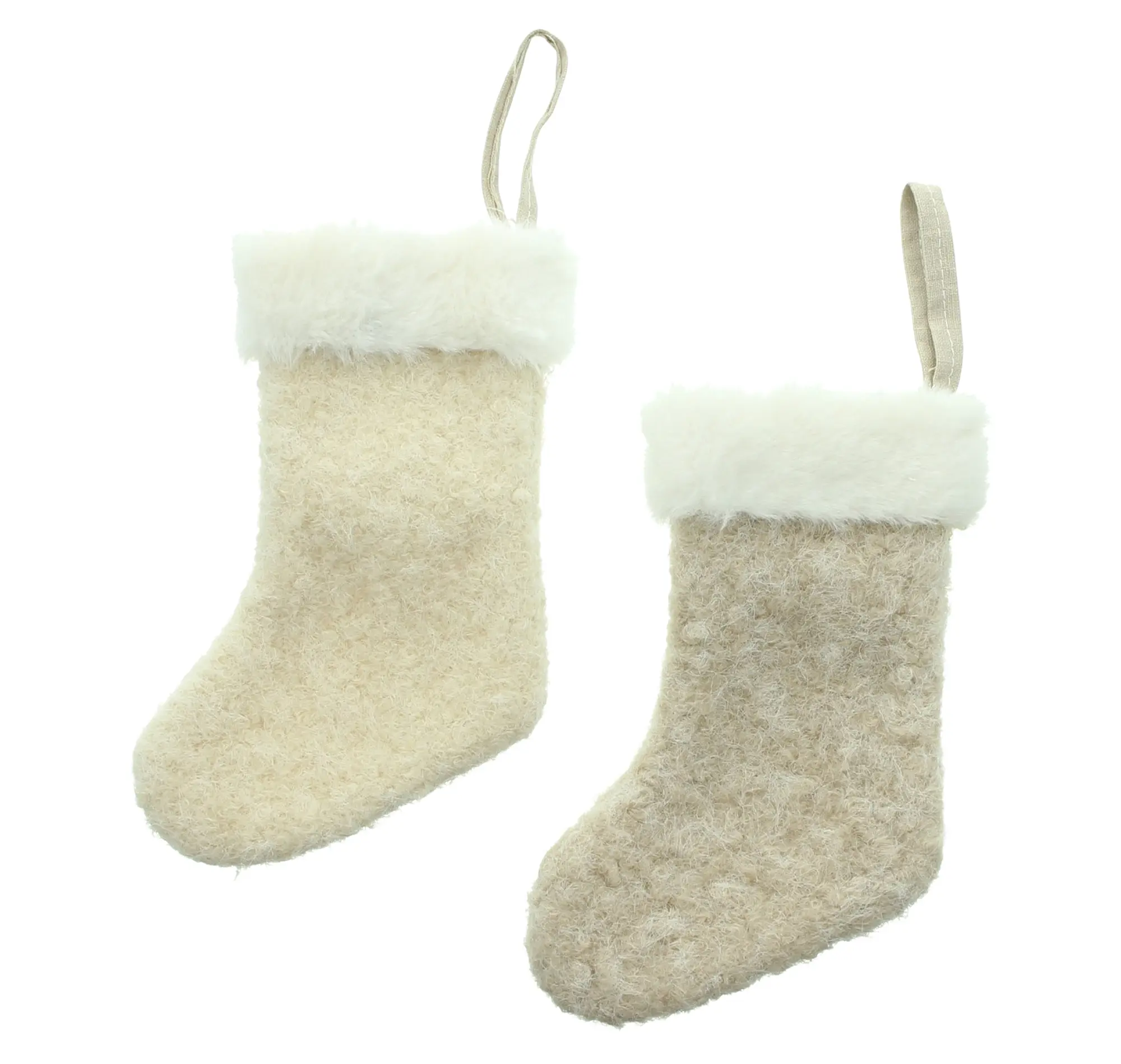 Acheter Lot de 2 suspensions "chaussette douillette"  dans la boutique en ligne de Frank Flechtwaren pour Décorations à suspendre