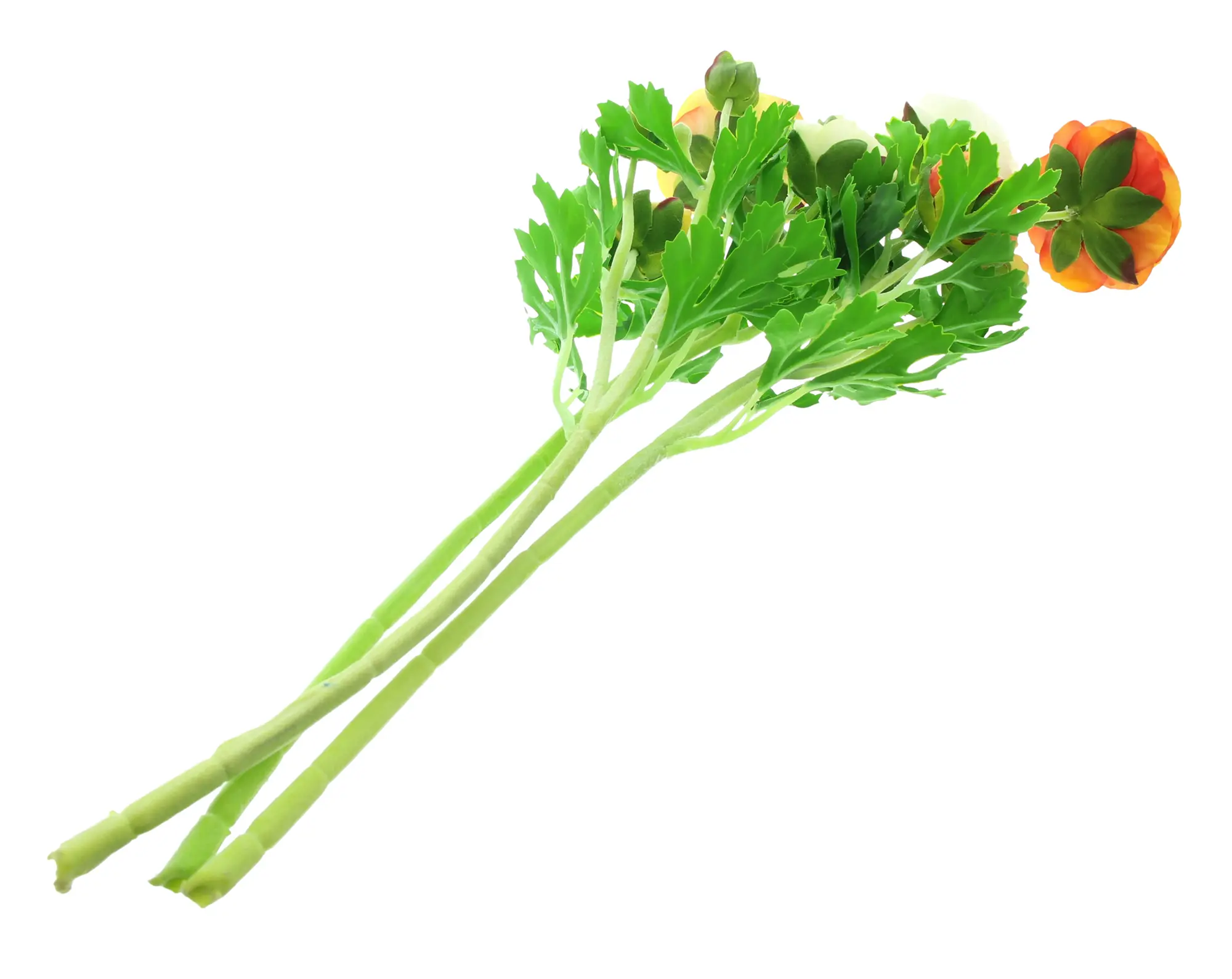 Acheter Lot de 3 fleurs artificielles "renoncules"  dans la boutique en ligne de Frank Flechtwaren pour Pâques colorée