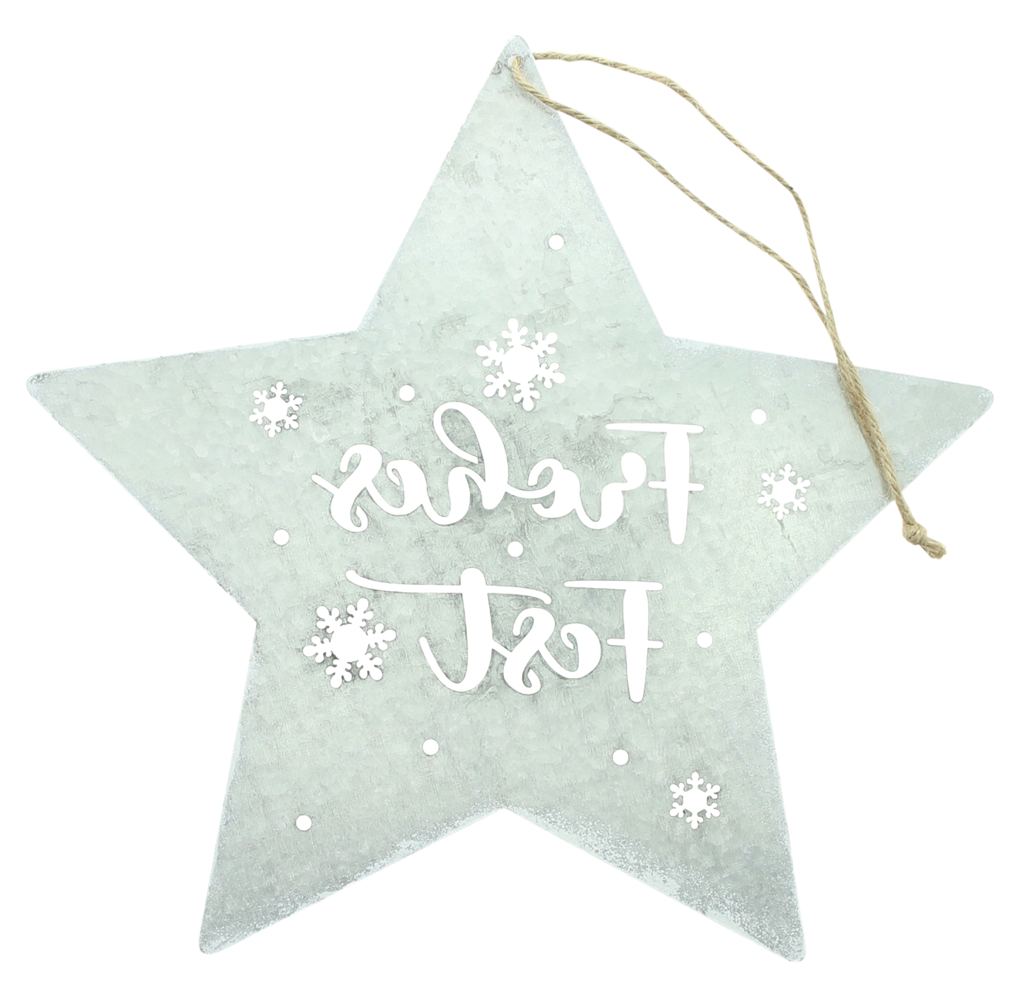 Acheter Suspension étoile "Frohes Fest"  dans la boutique en ligne de Frank Flechtwaren pour Décorations à suspendre