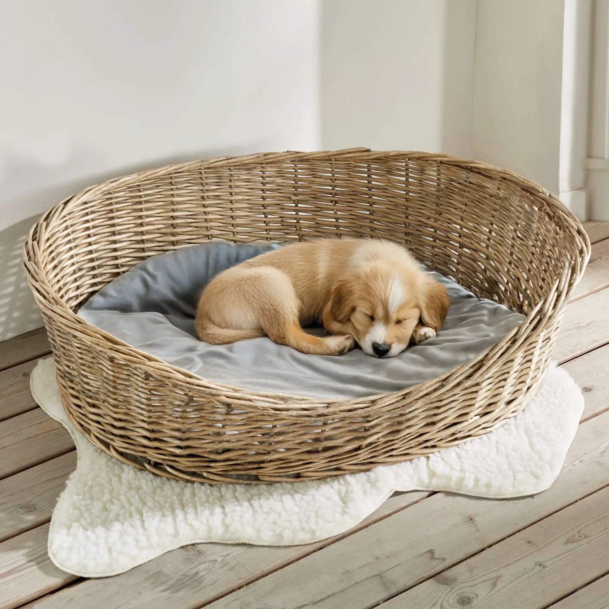 Acheter Panier pour chien "Grey"  dans la boutique en ligne de Frank Flechtwaren