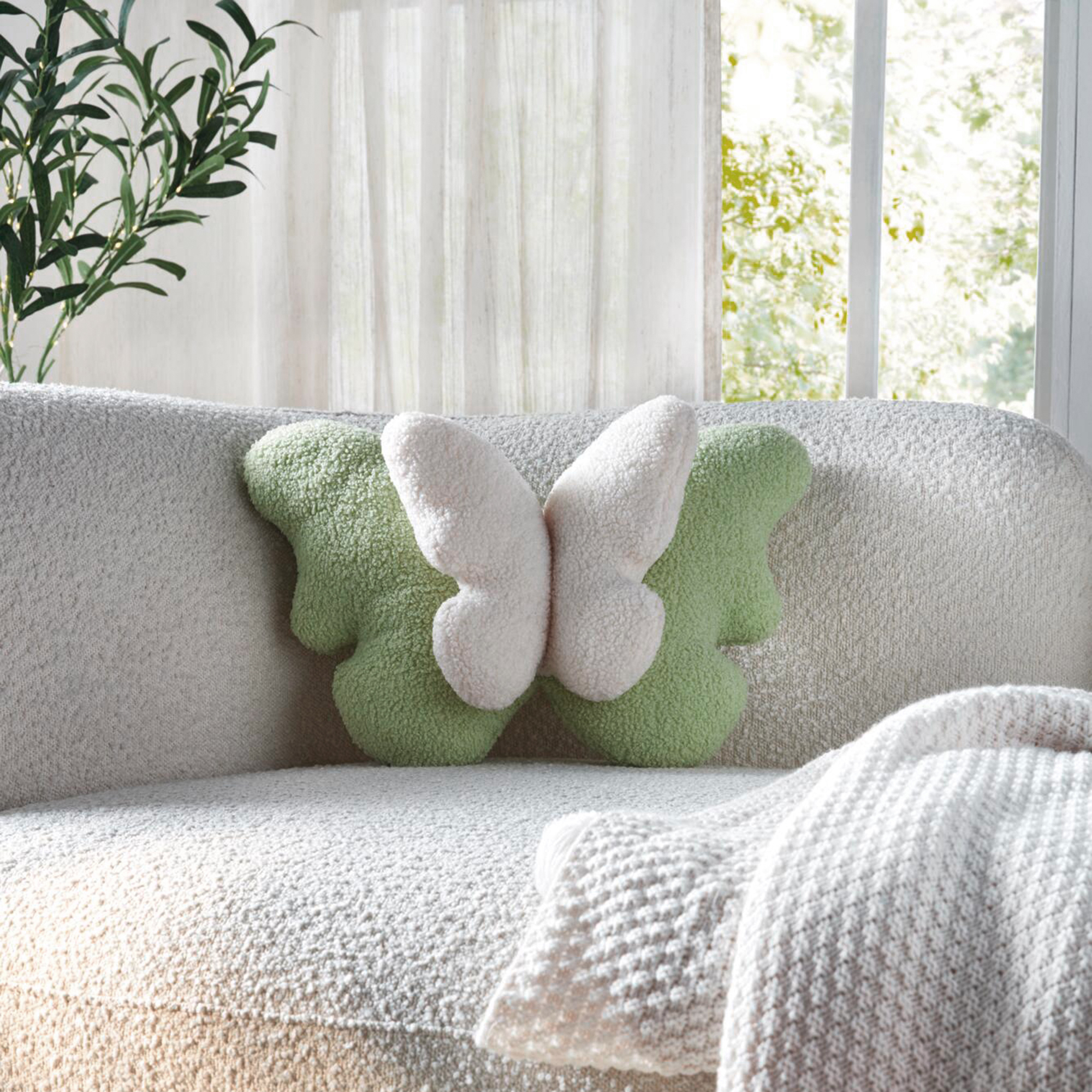 Acheter Coussin décoratif "papillons"  dans la boutique en ligne de Frank Flechtwaren