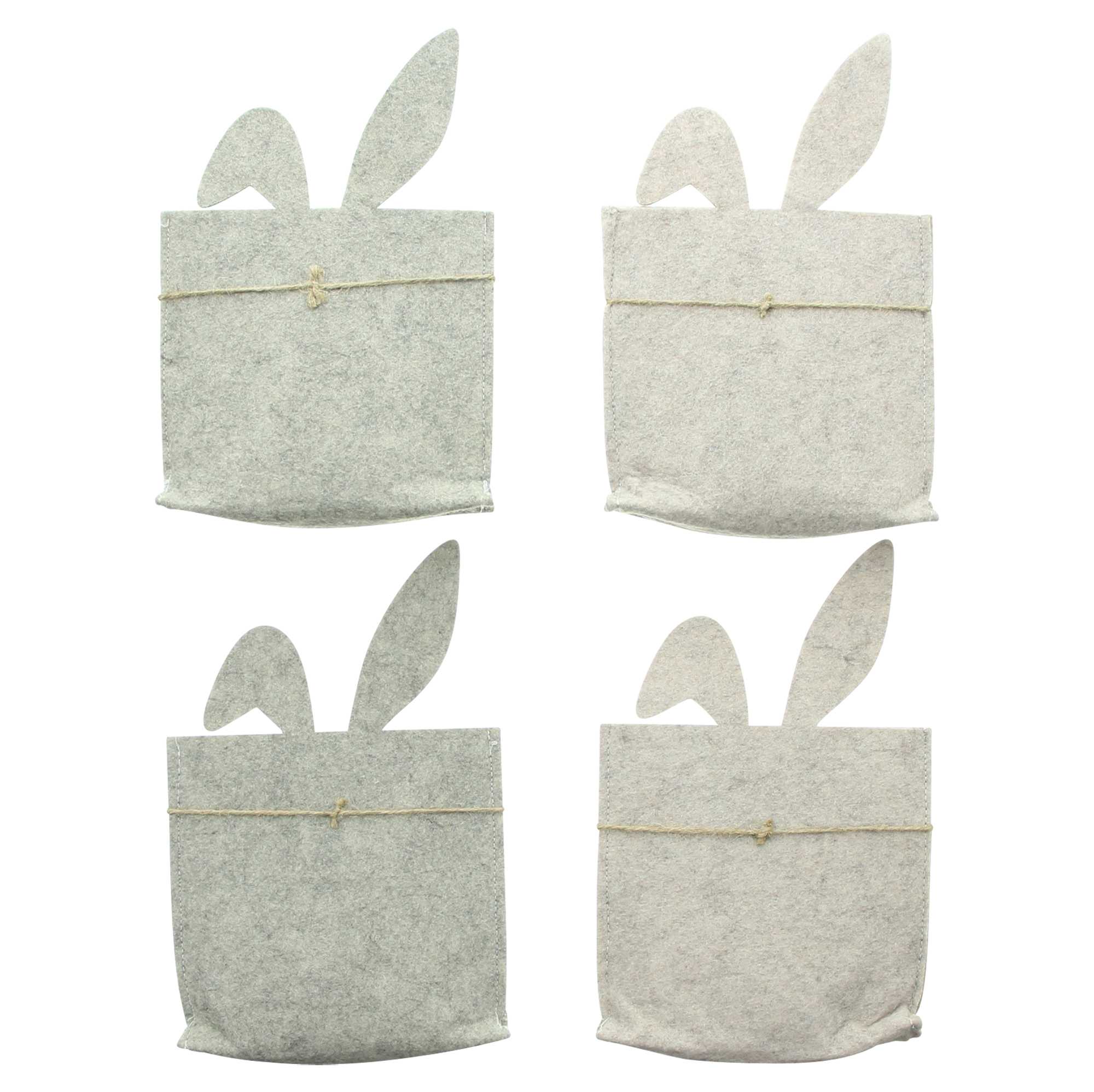 Acheter Lot de 4 sacs en feutre "lapin de Pâques"  dans la boutique en ligne de Frank Flechtwaren pour Pâques