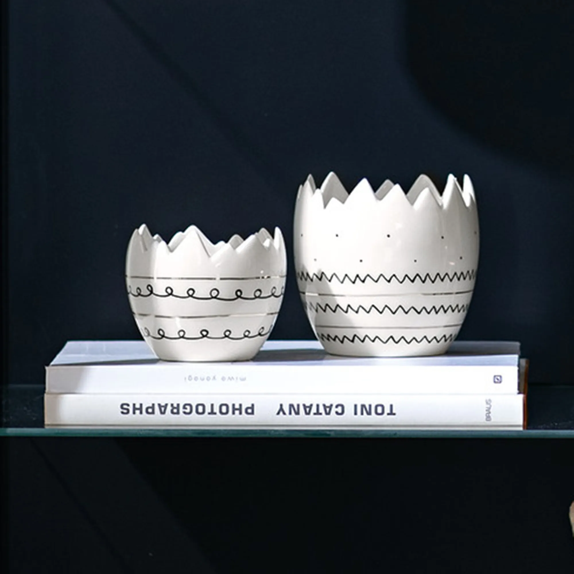 Acheter Lot de 2 jardinières "style"  dans la boutique en ligne de Frank Flechtwaren pour Oeufs Pâques