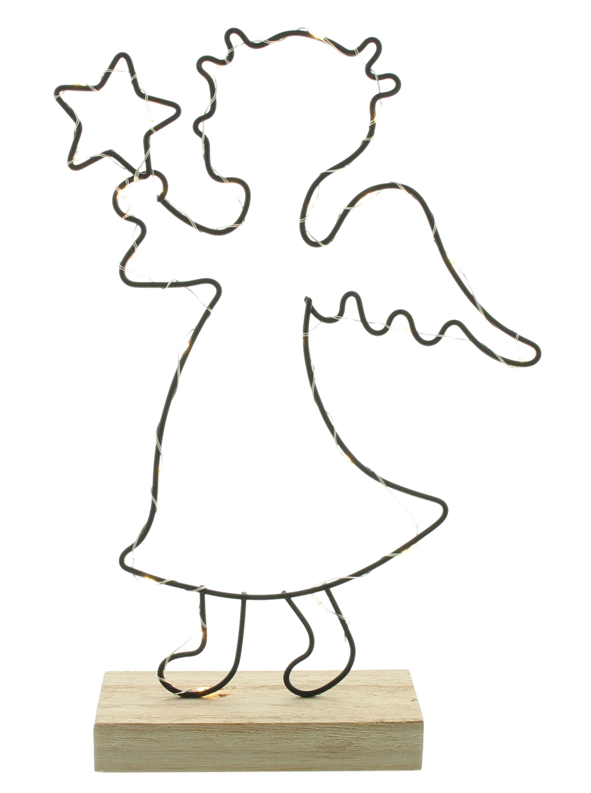 Acheter Décoration LED "ange avec étoile"  dans la boutique en ligne de Frank Flechtwaren pour Noël