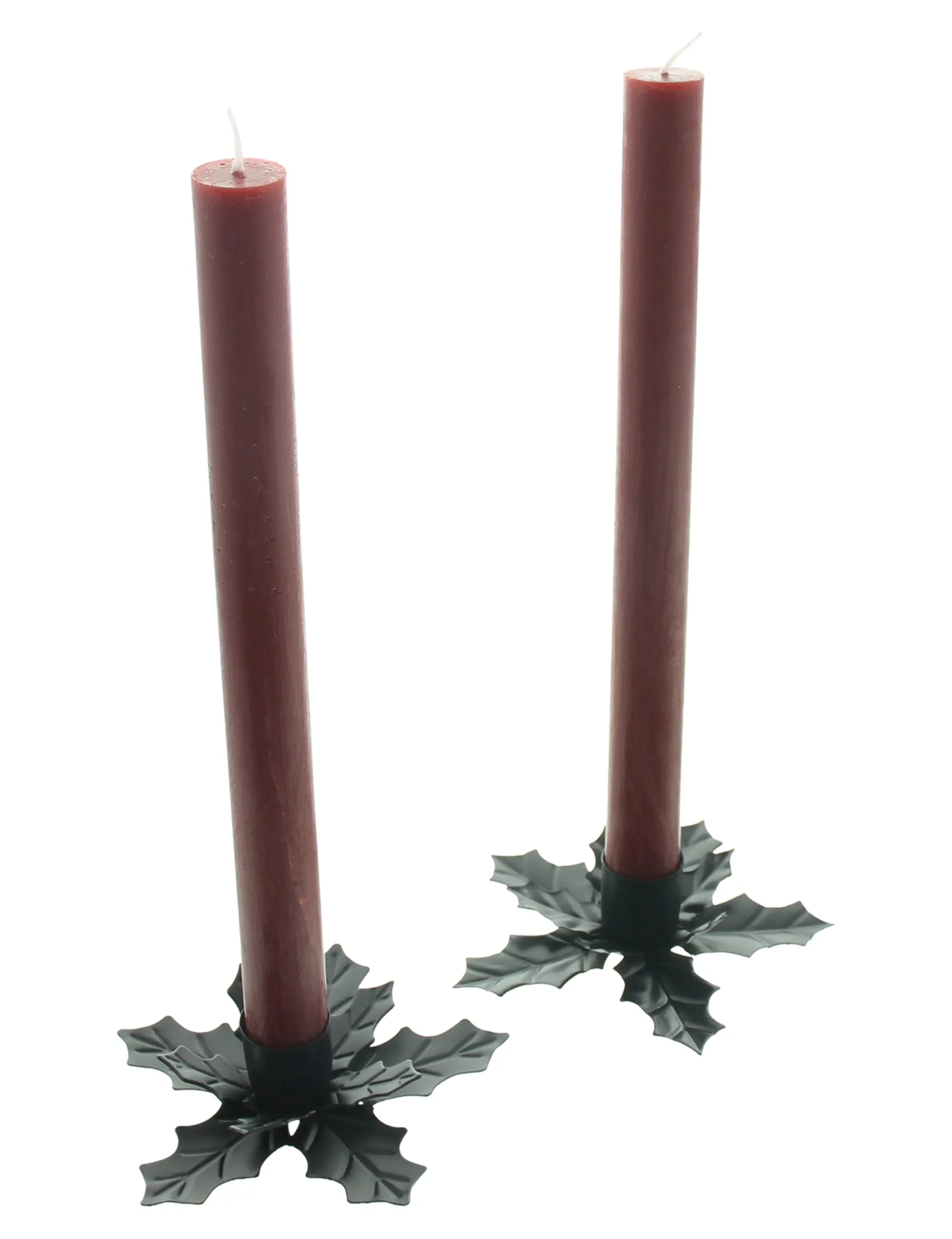 Acheter Lot de 2 bougeoirs bougie-tige "ilex"  dans la boutique en ligne de Frank Flechtwaren pour Bougeoirs