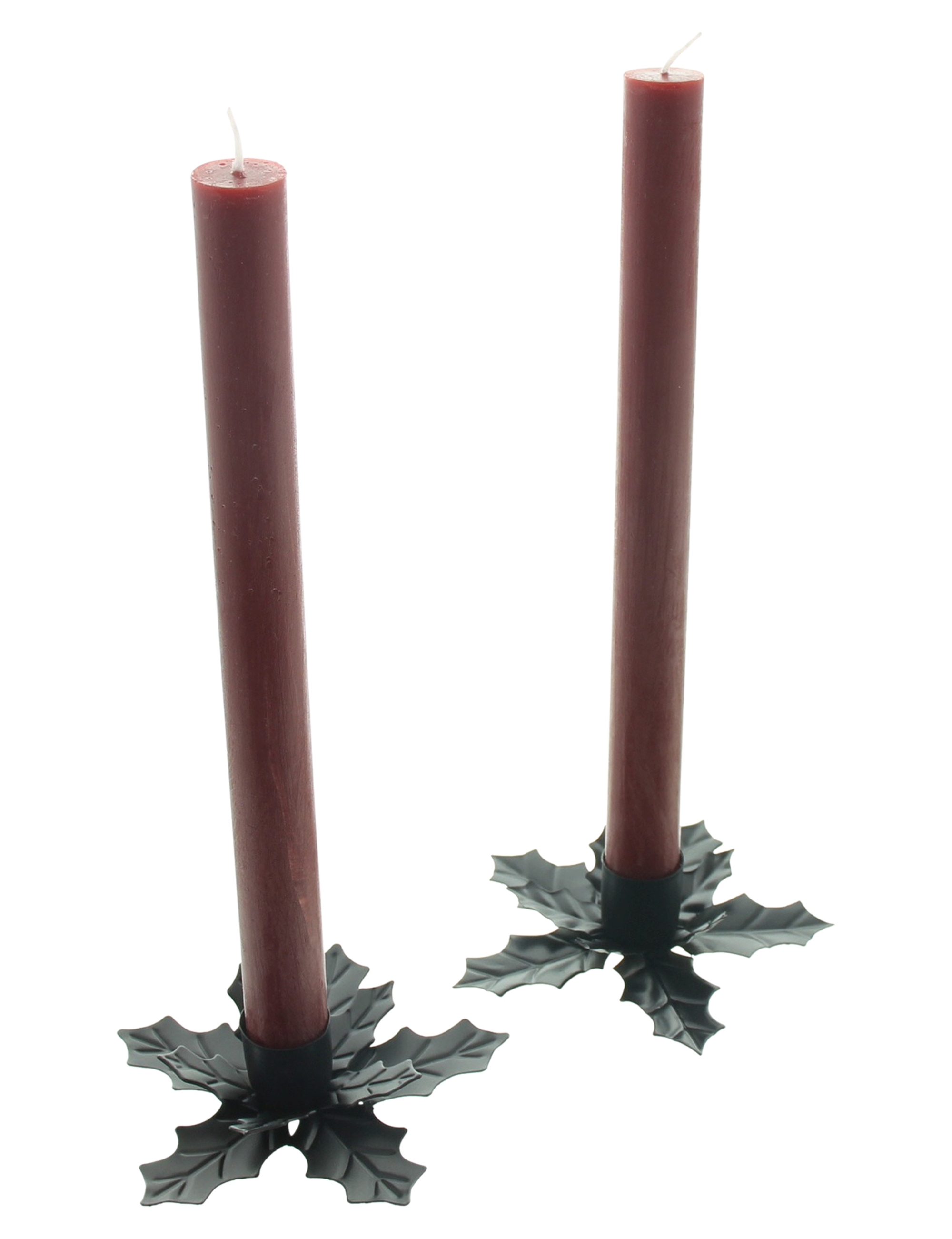 Acheter Lot de 2 bougeoirs bougie-tige "ilex"  dans la boutique en ligne de Frank Flechtwaren pour Automne