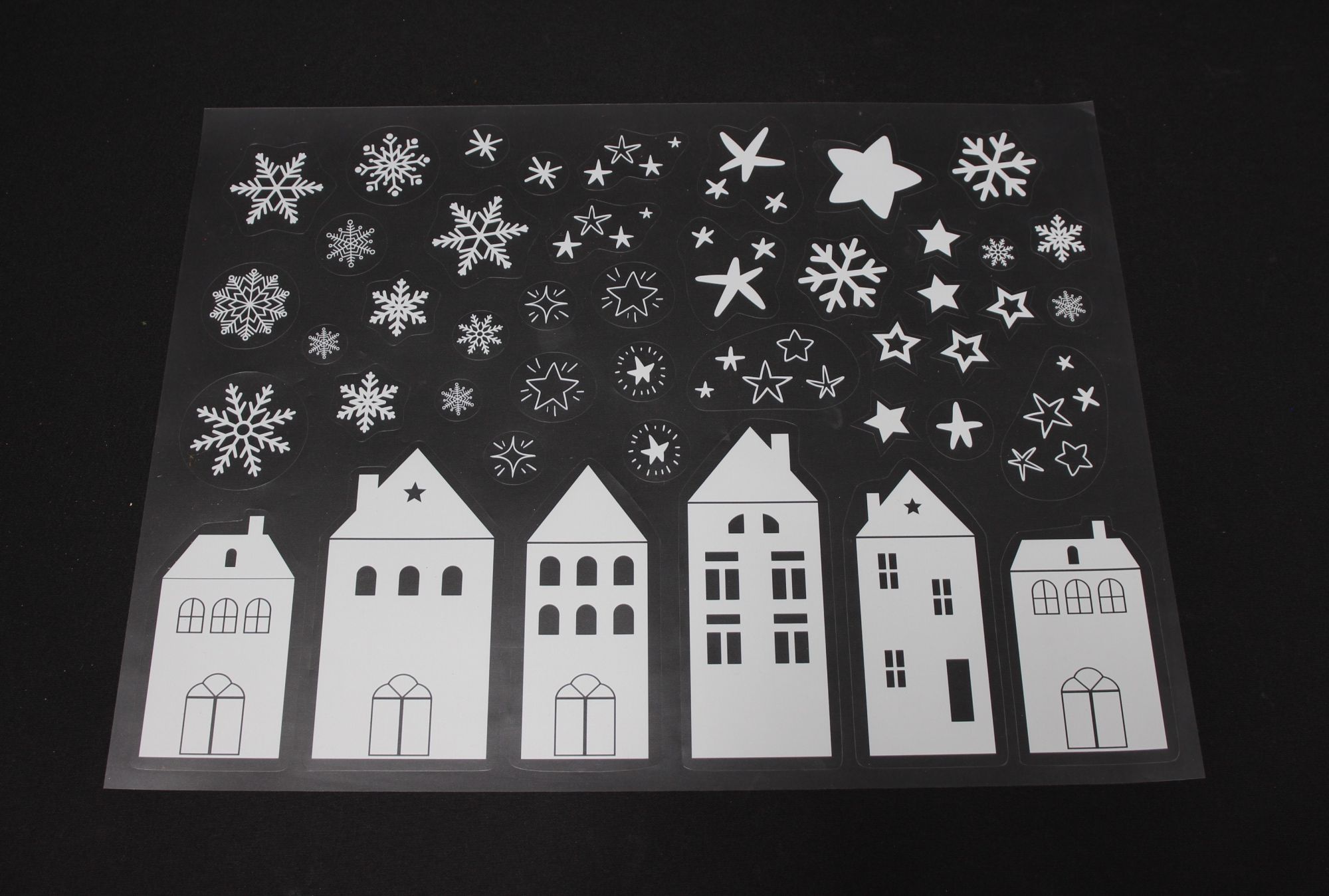 Acheter Autocollants fenêtre "maisons d'hiver", 109 pcs  dans la boutique en ligne de Frank Flechtwaren pour Automne