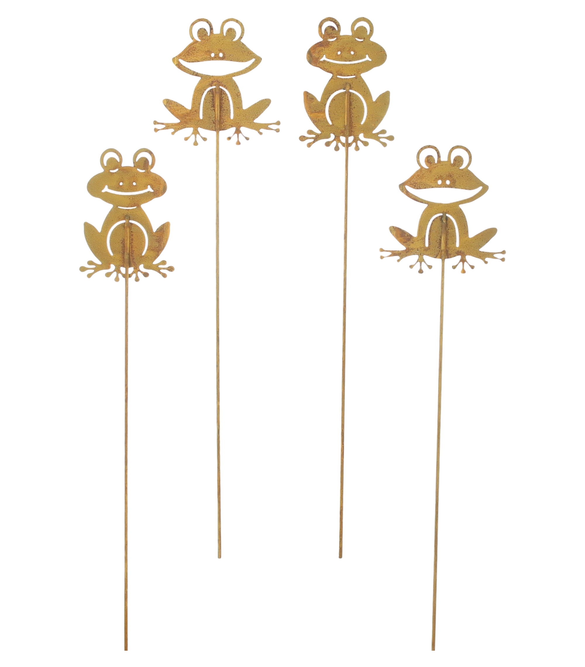 Acheter Lot de 4 pics de jardin "grenouille"  dans la boutique en ligne de Frank Flechtwaren pour Pics de jardin