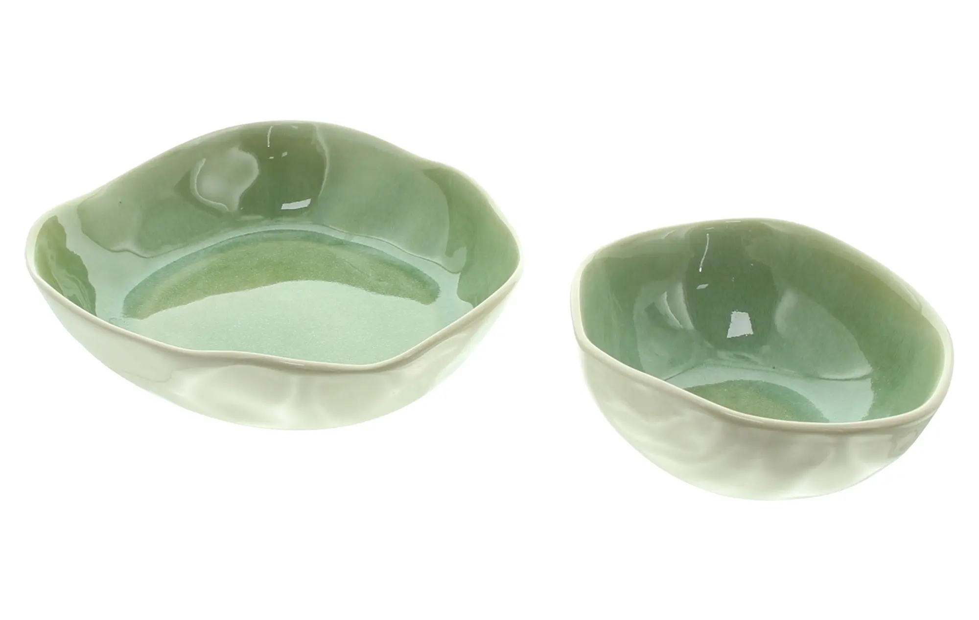 Acheter Lot de 2 bols "organic"  dans la boutique en ligne de Frank Flechtwaren pour Nature et vert