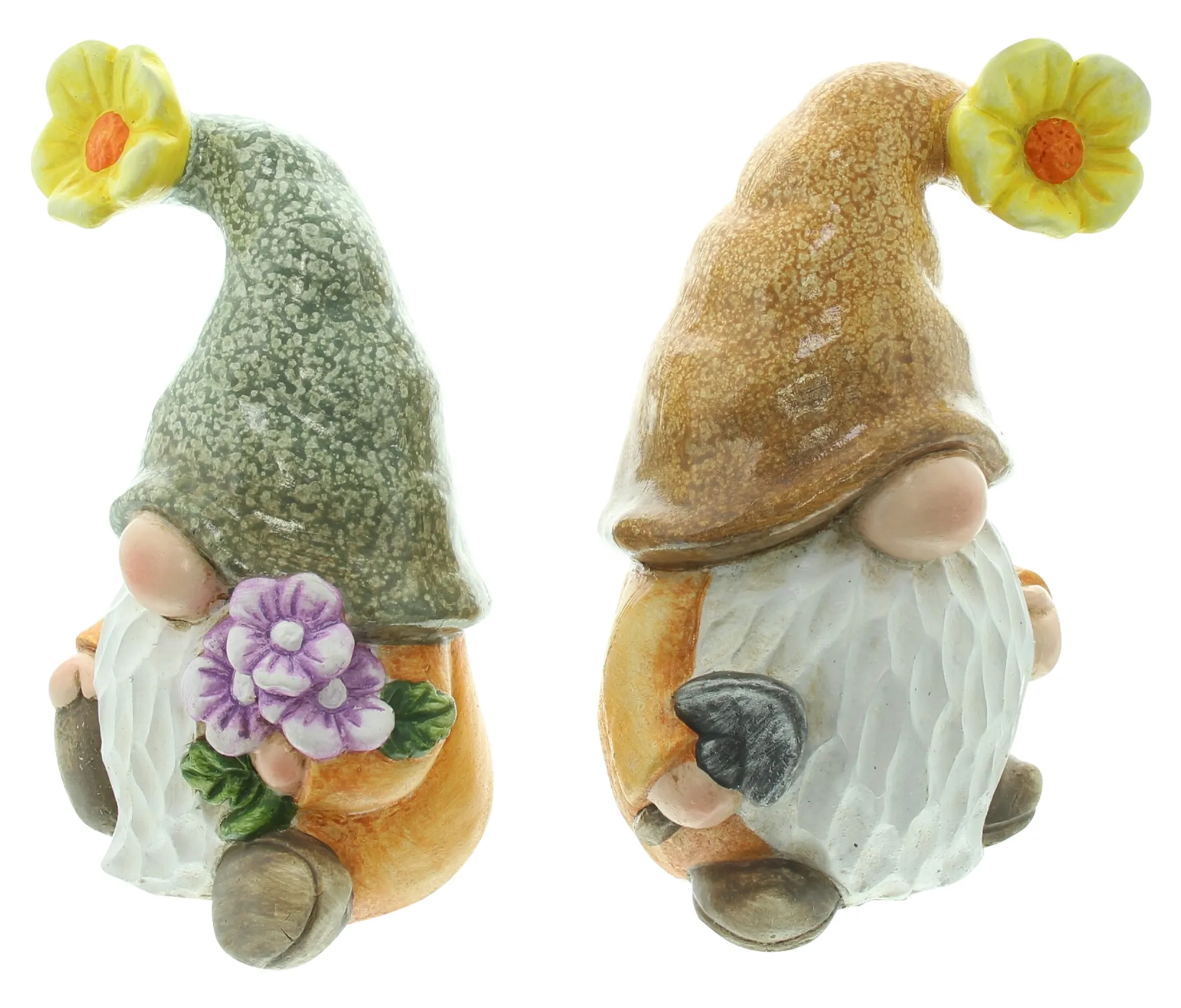 Acheter Lot de 2 lutins "jardinier"  dans la boutique en ligne de Frank Flechtwaren pour Jardin de Pâques coloré