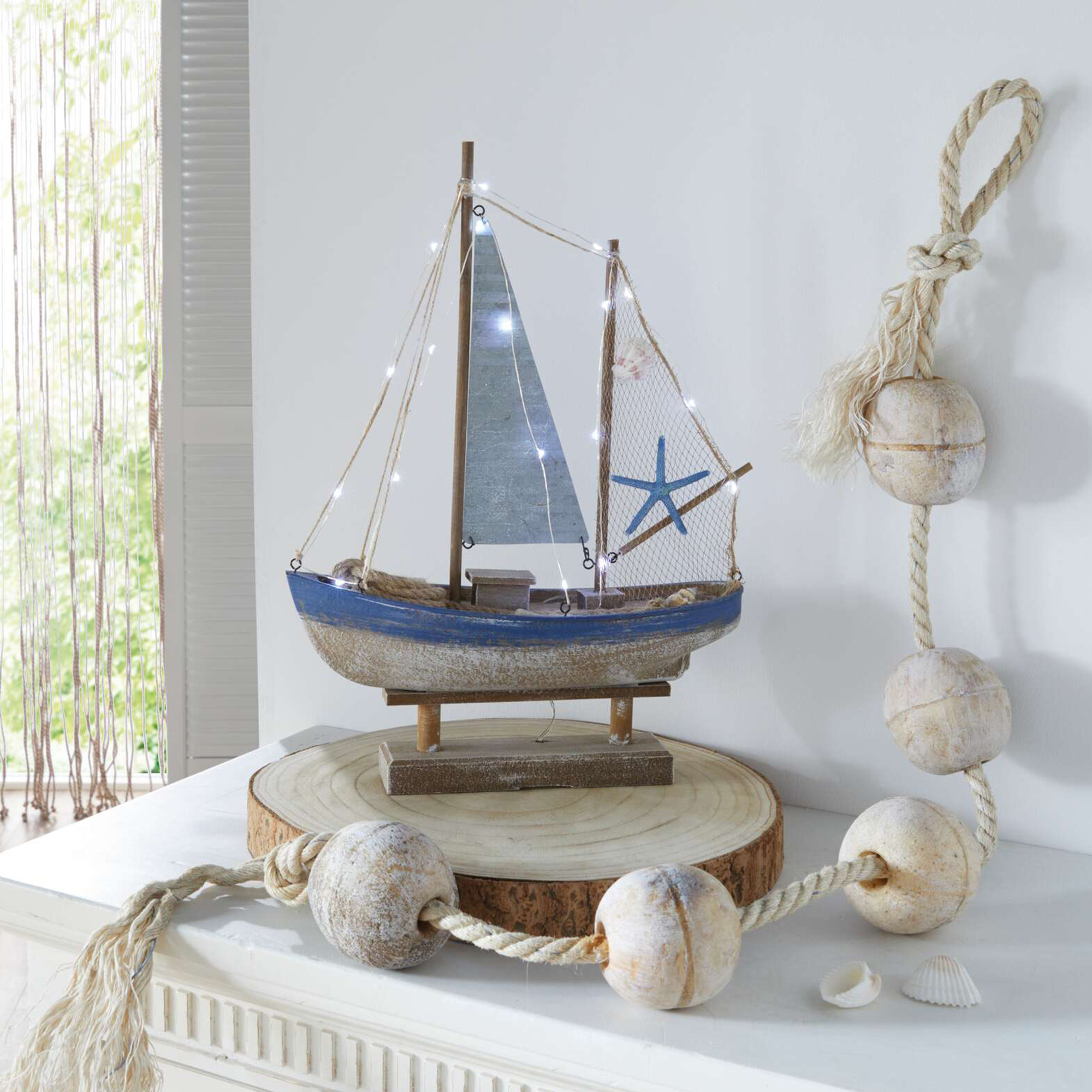 Acheter Décoration LED "voilier"  dans la boutique en ligne de Frank Flechtwaren