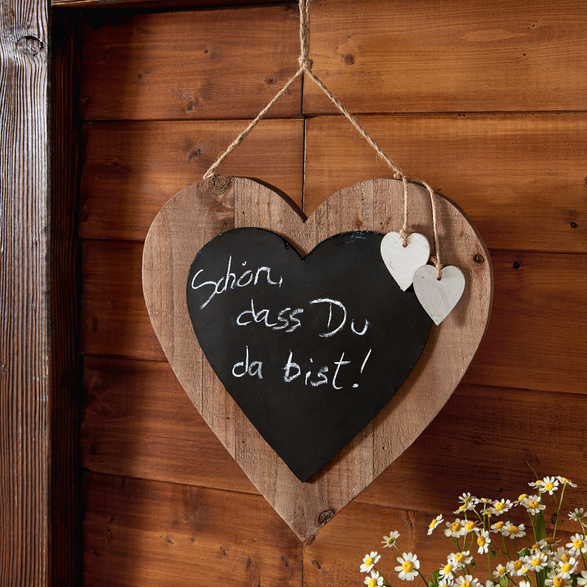 Acheter Suspension en forme de coeur "tableau noir"  dans la boutique en ligne de Frank Flechtwaren