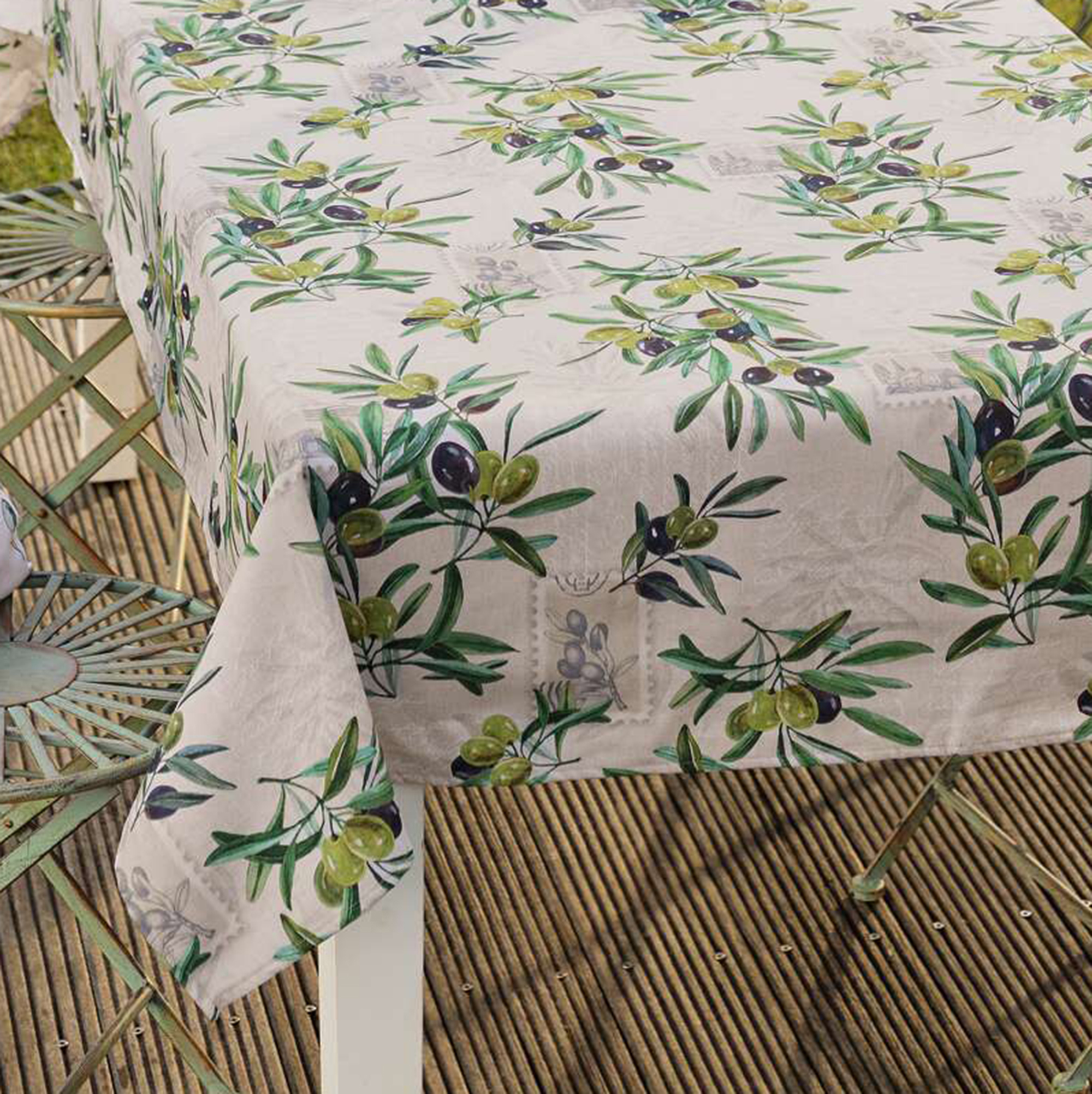 Acheter Grande nappe "branches d'olivier"  dans la boutique en ligne de Frank Flechtwaren