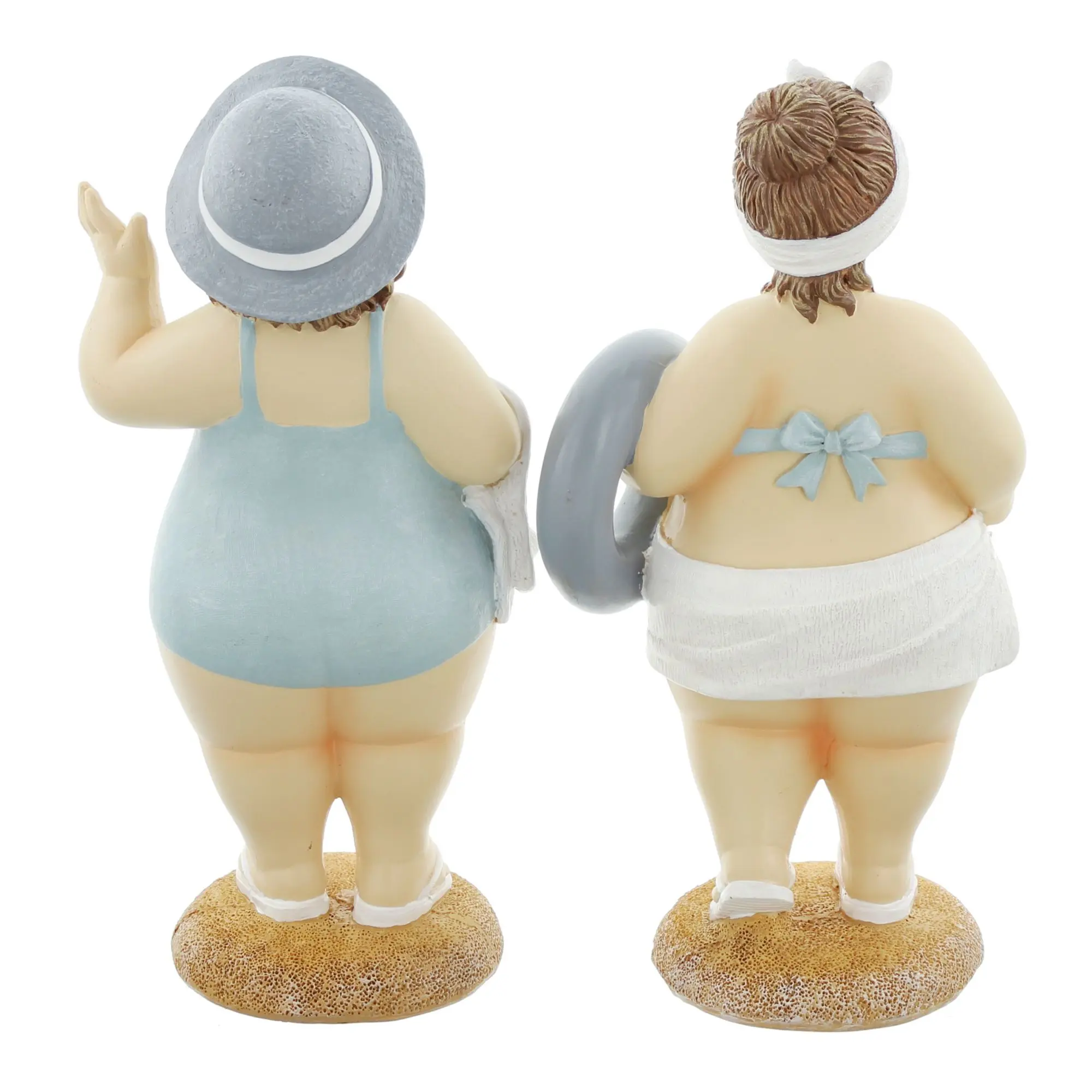 Acheter Lot de 2 figurines "dames à la plage"  dans la boutique en ligne de Frank Flechtwaren pour Figurines de jardin