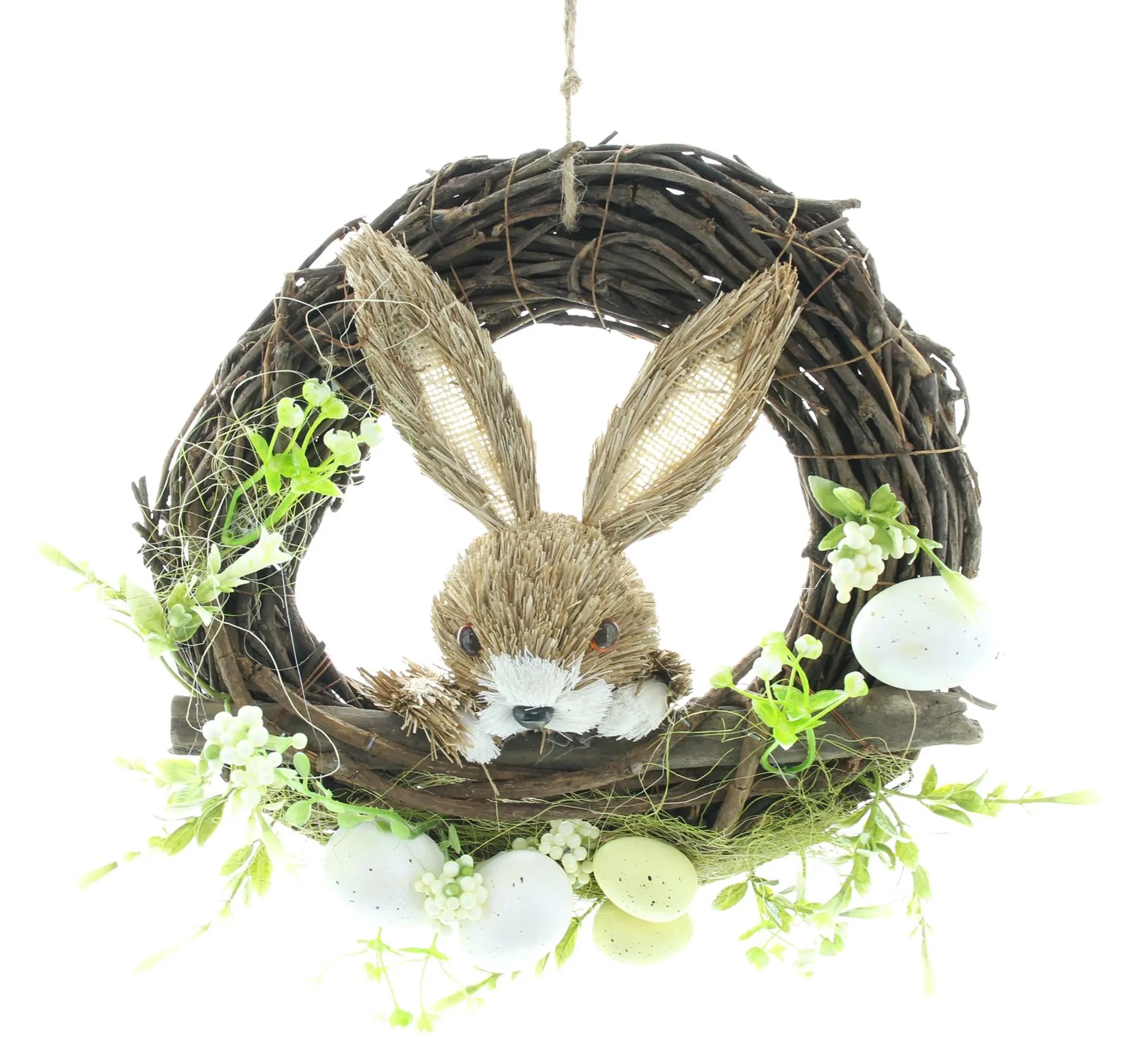 Acheter Couronne de Pâques "petit lapin"  dans la boutique en ligne de Frank Flechtwaren pour Décoration de jardin