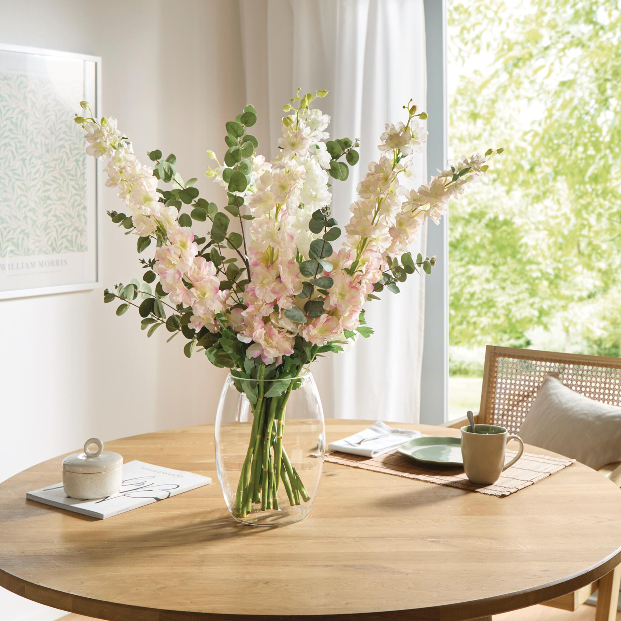 Acheter lot de 2 fleurs artificielles "delphinium"  dans la boutique en ligne de Frank Flechtwaren