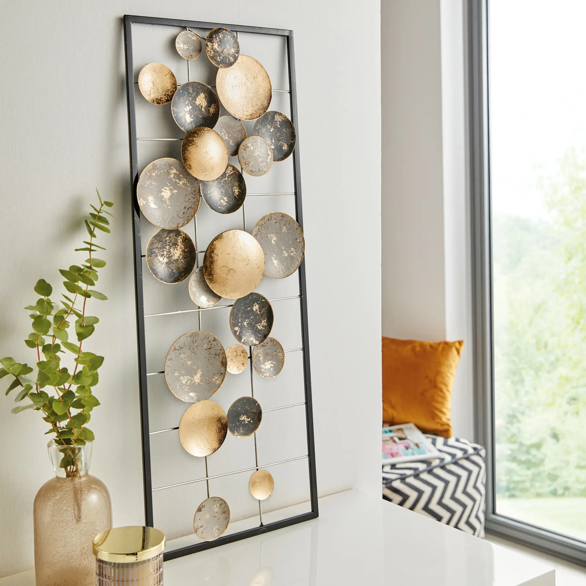 Acheter Décoration murale "cercles"  dans la boutique en ligne de Frank Flechtwaren