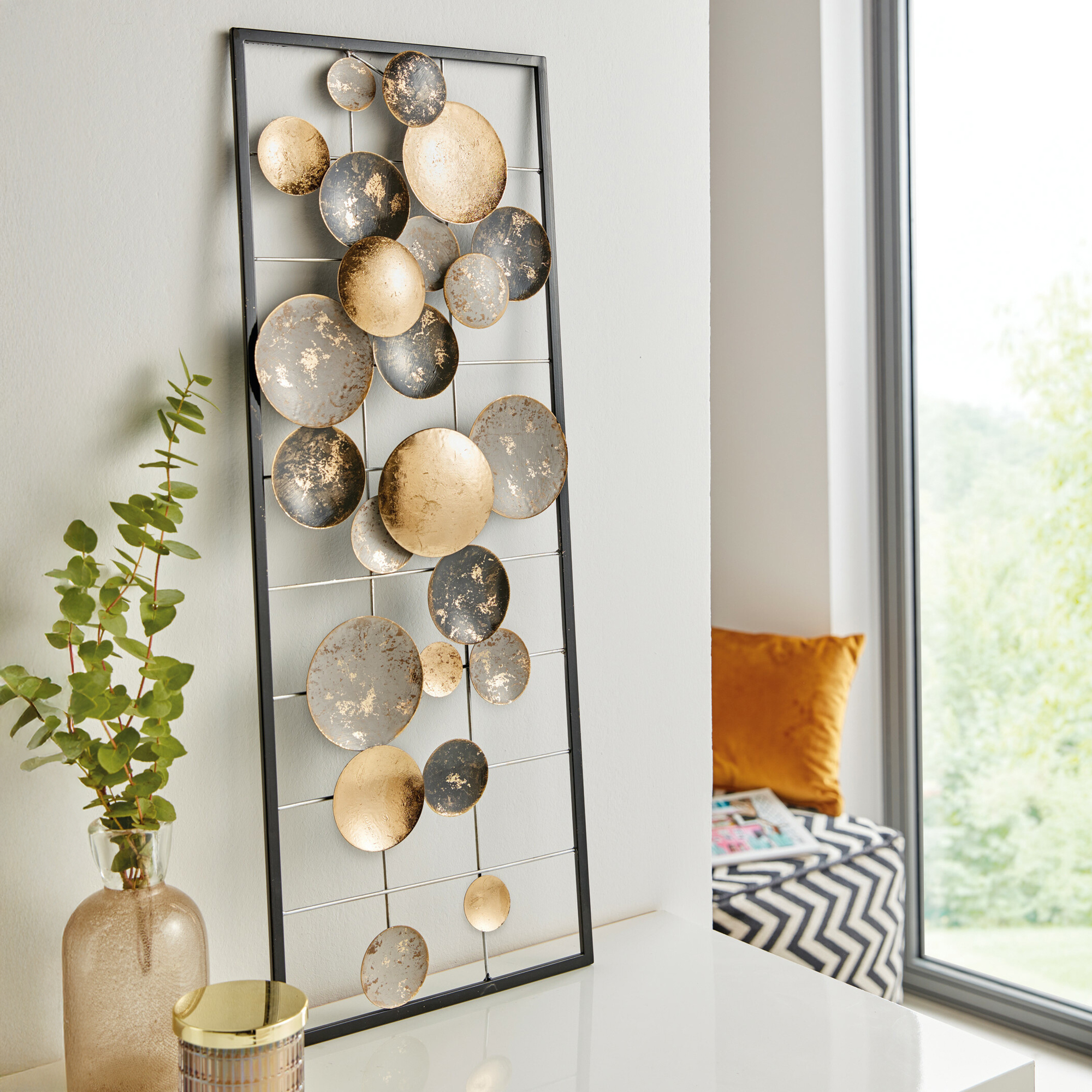 Acheter Décoration murale "cercles"  dans la boutique en ligne de Frank Flechtwaren