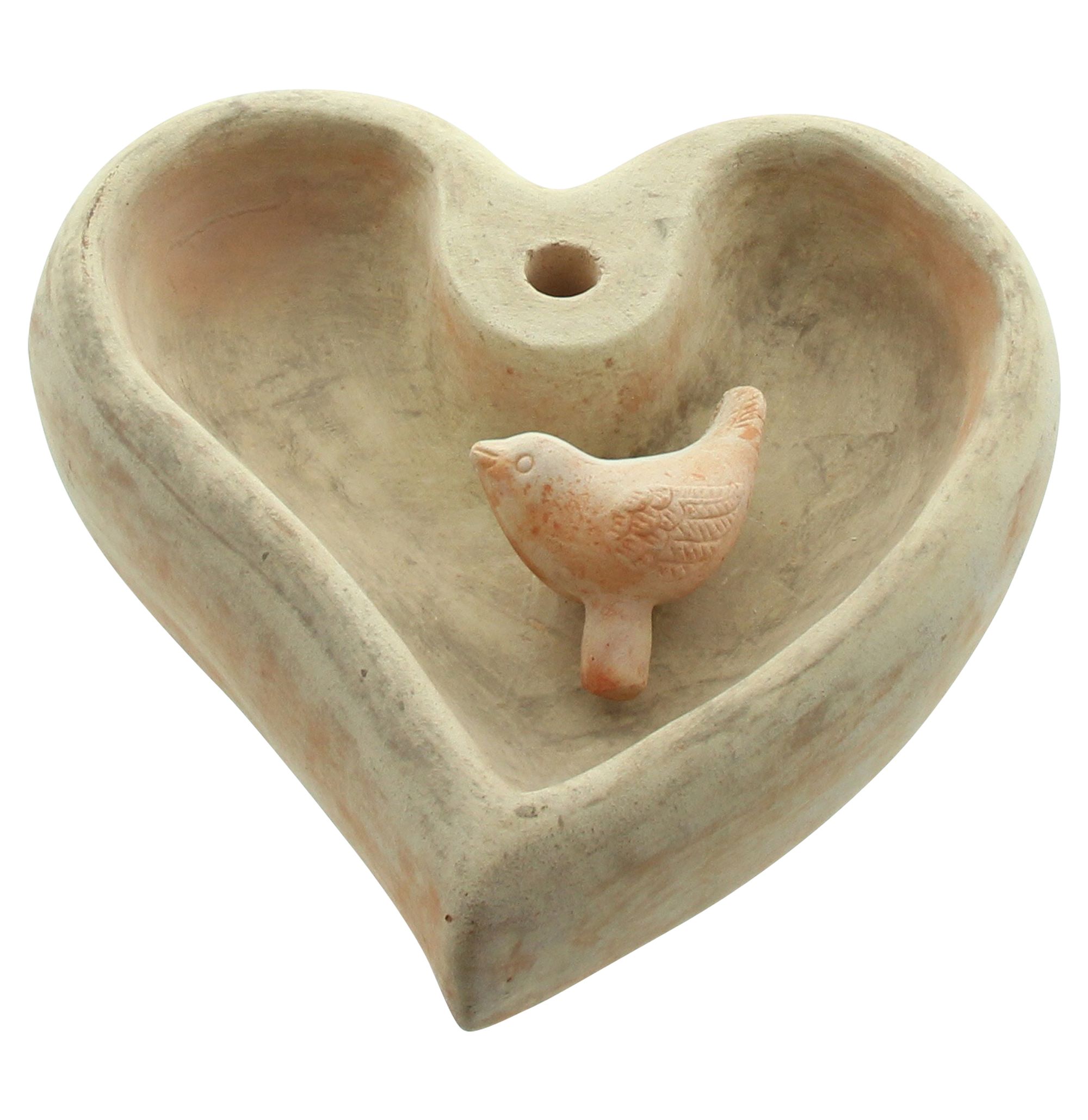 Acheter Abreuvoir pour oiseaux "coeur"  dans la boutique en ligne de Frank Flechtwaren pour Automne