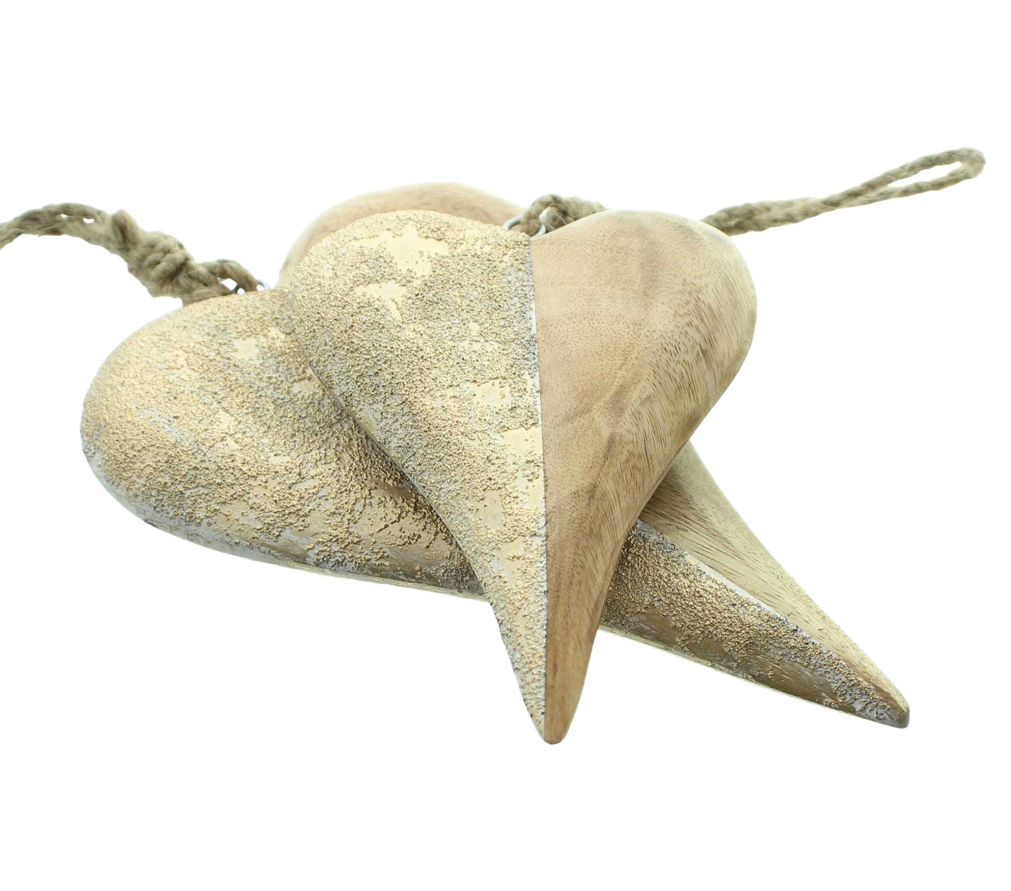 Acheter Lot de 2 suspensions "coeur"  dans la boutique en ligne de Frank Flechtwaren pour Automne