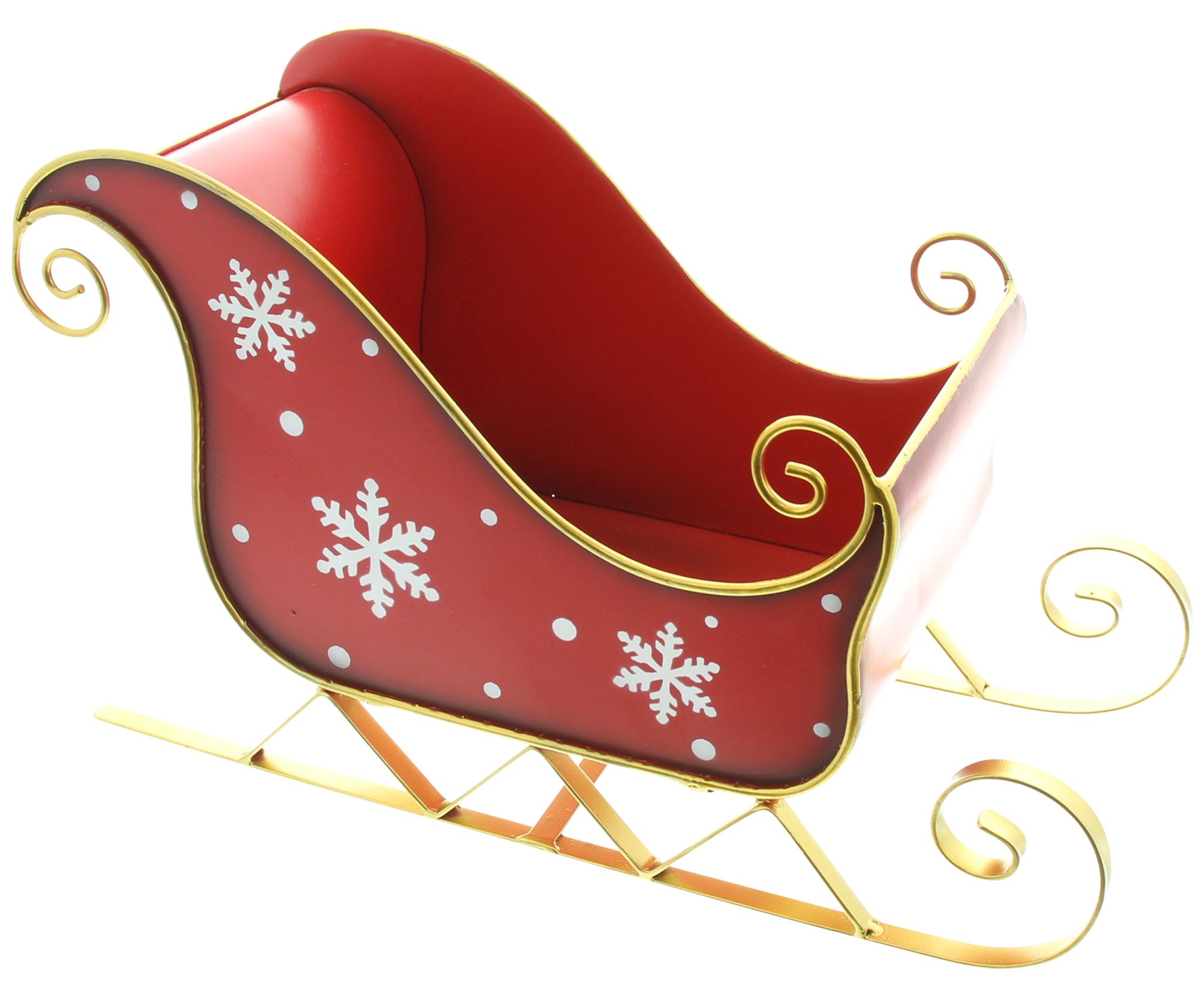 Acheter Traîneau métallique "flocons de neige"  dans la boutique en ligne de Frank Flechtwaren pour Traîneaux