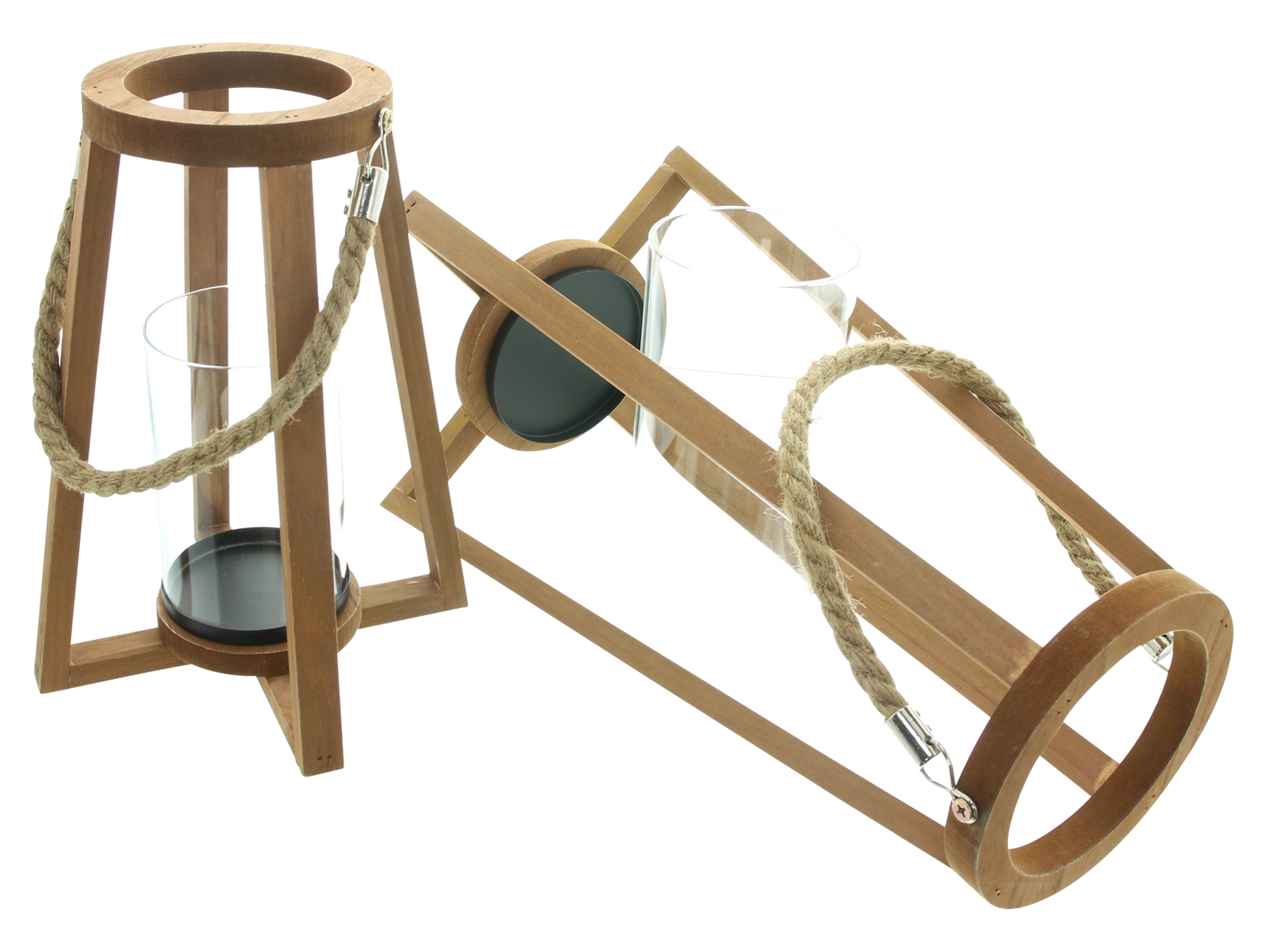 Acheter Lot de 2 lanternes "conique"  dans la boutique en ligne de Frank Flechtwaren pour Lanternes