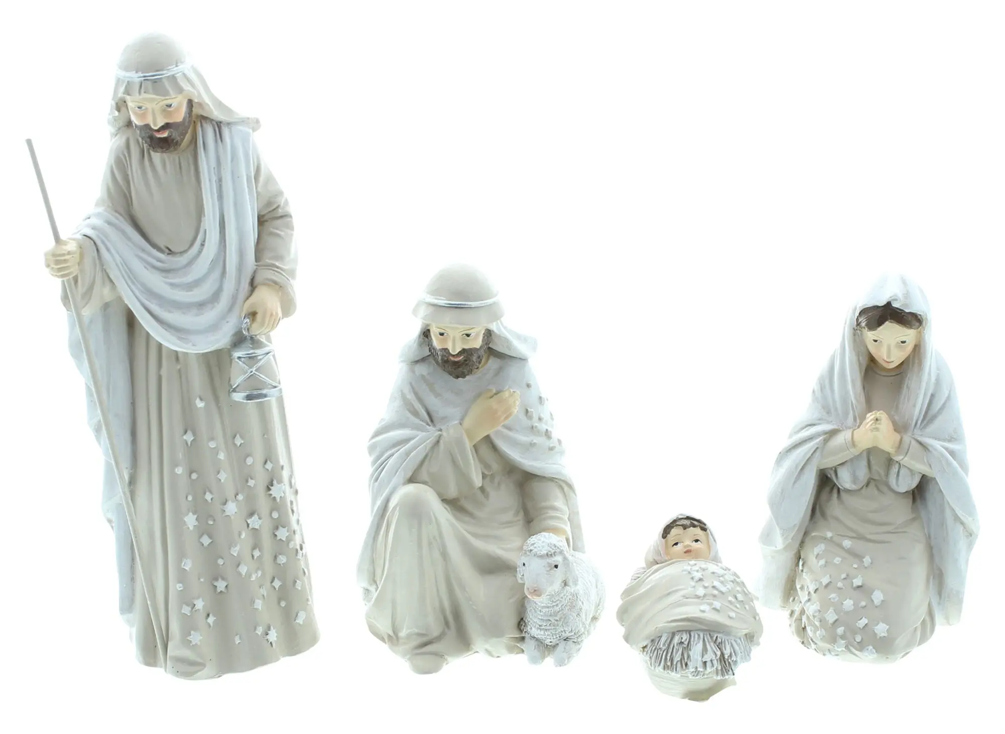 Acheter Lot de 4 figurines de crèche "veille de Noël"  dans la boutique en ligne de Frank Flechtwaren pour Figurines
