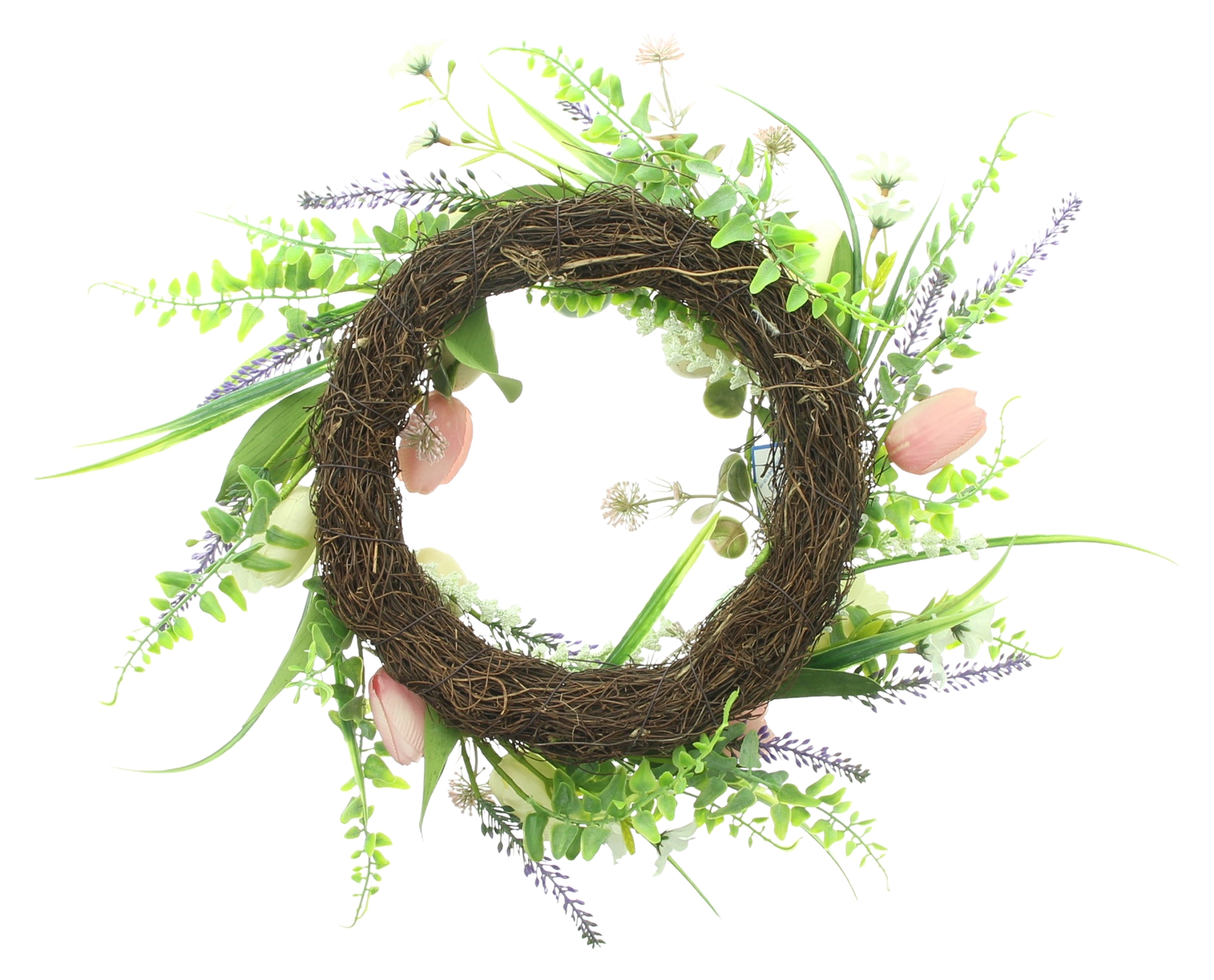 Acheter Couronne de Pâques "amour de tulipes"  dans la boutique en ligne de Frank Flechtwaren pour Couronnes de Pâques