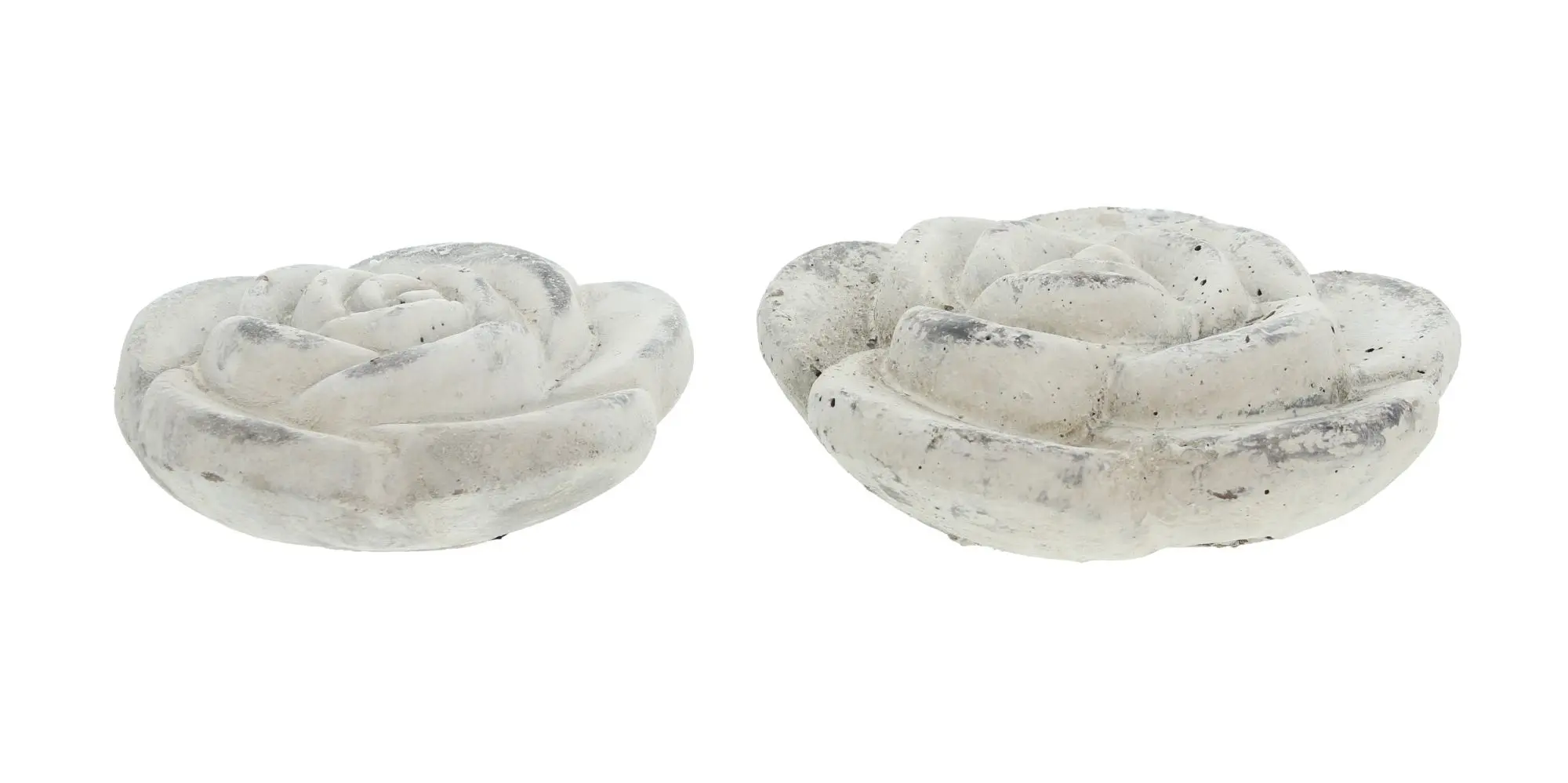 Acheter Lot de 2 fleurs en ciment "rose"  dans la boutique en ligne de Frank Flechtwaren pour Figurines de jardin