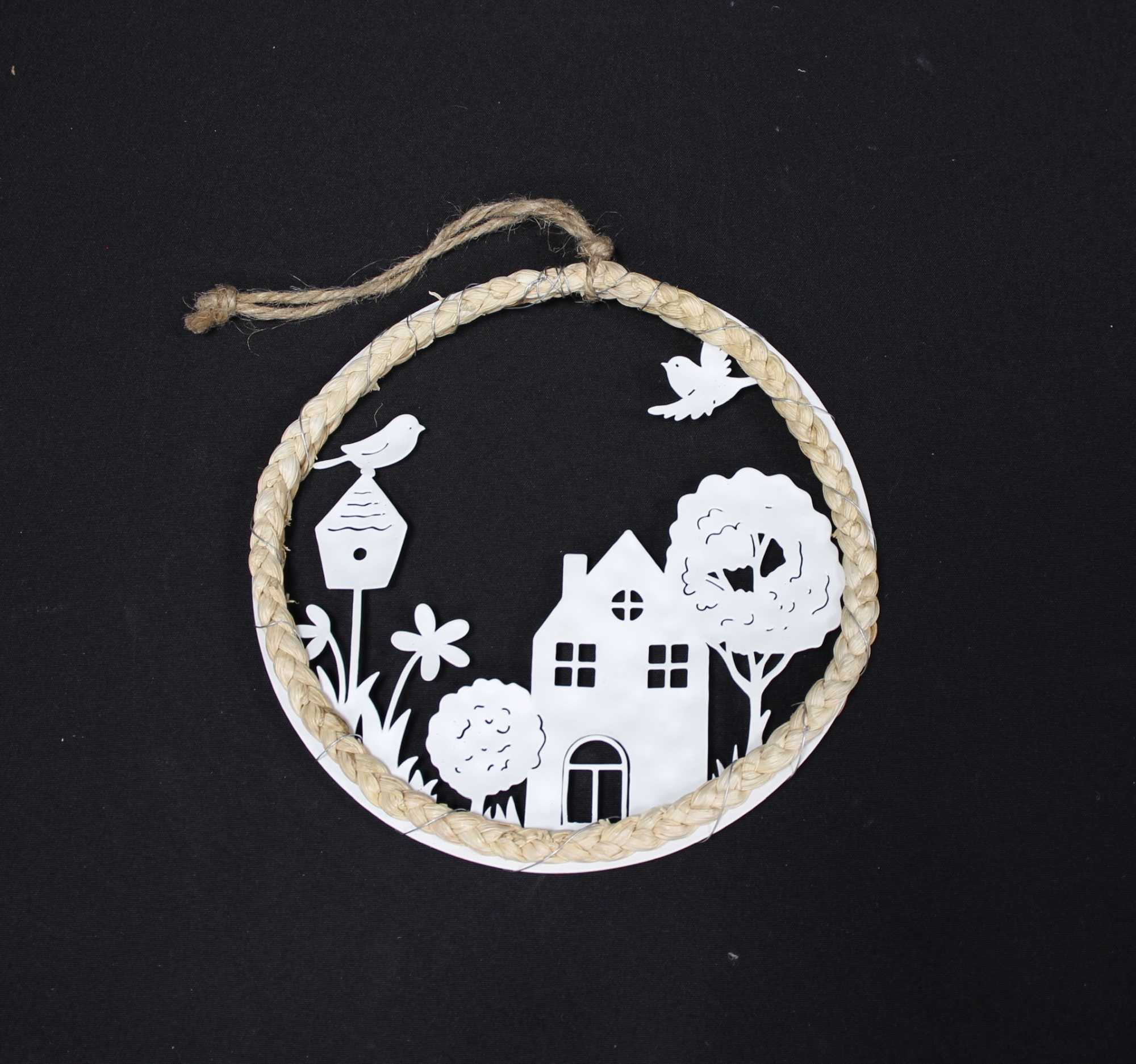 Acheter Suspension "maison avec jardin"  dans la boutique en ligne de Frank Flechtwaren pour Pâques