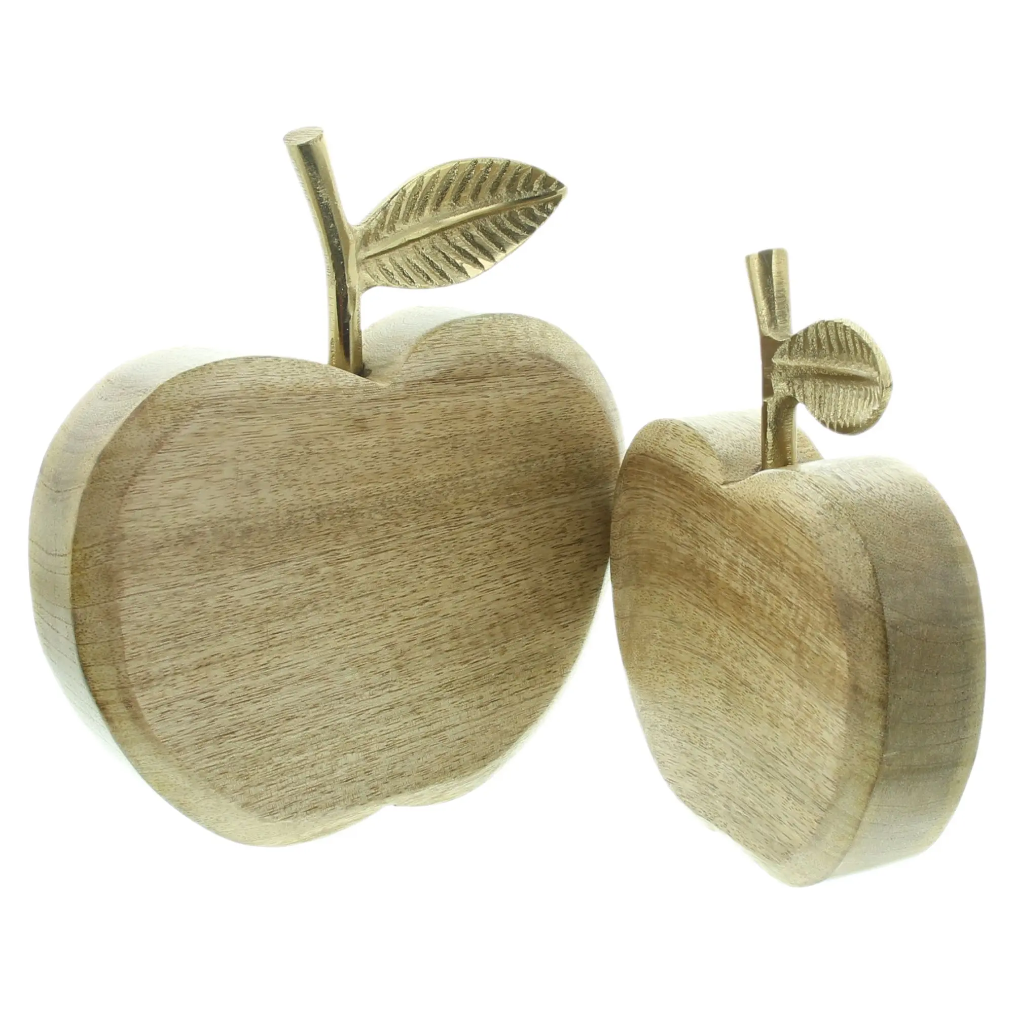 Acheter Pomme décorative « Goldglanz », lot de 2 dans la boutique en ligne de Frank Flechtwaren pour Figurines