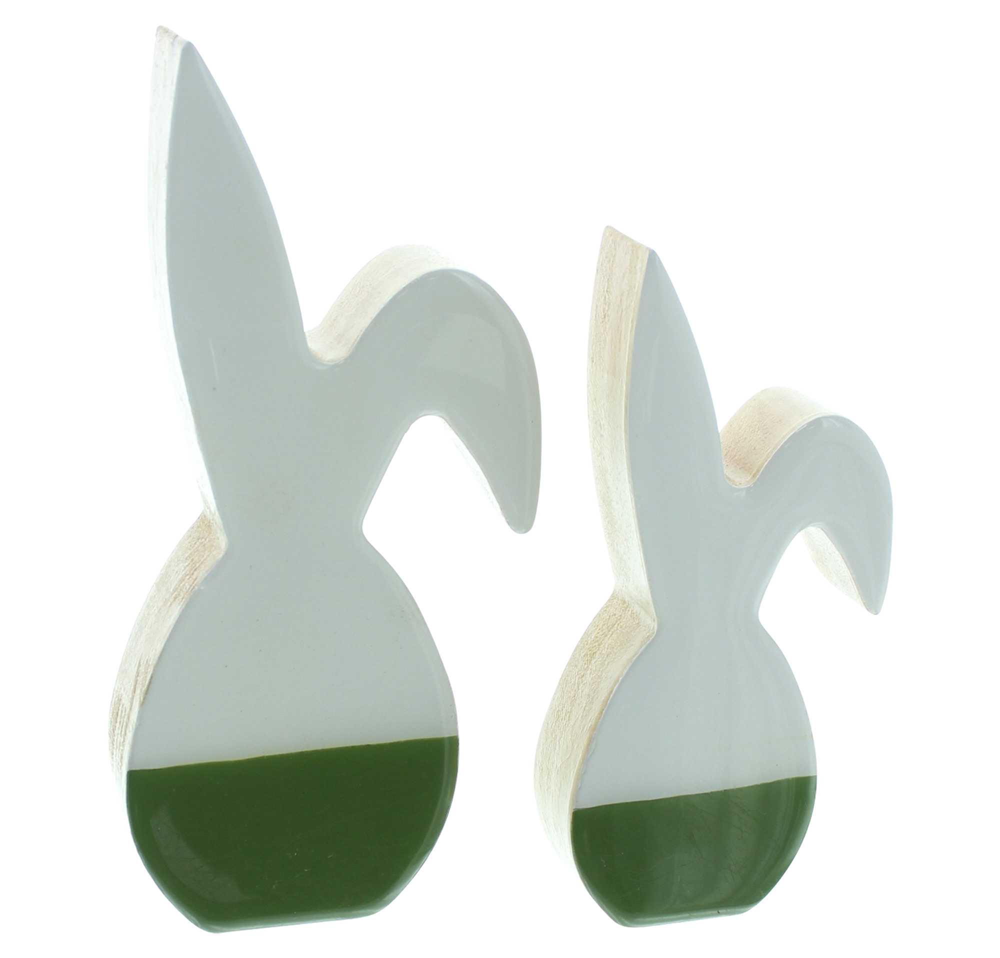 Acheter Lot de 2 lapins "Two-Tone"  dans la boutique en ligne de Frank Flechtwaren pour Pâques