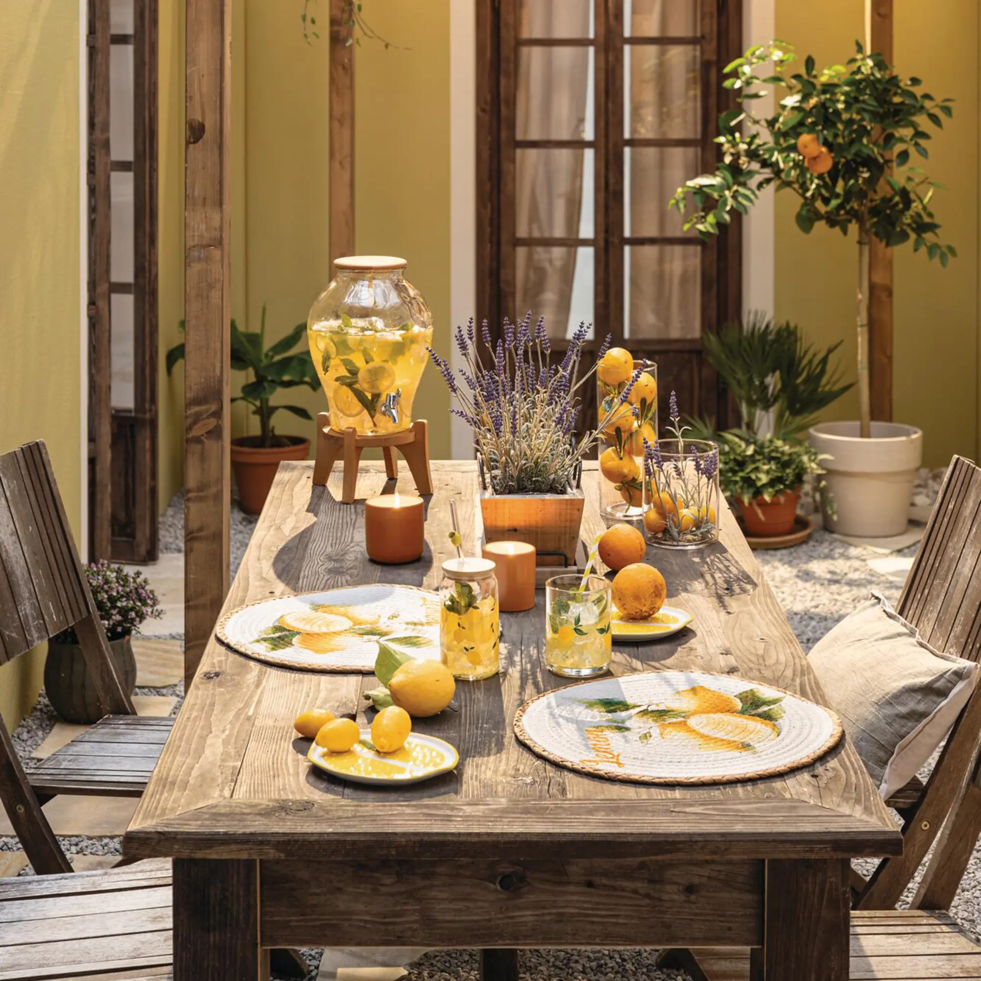 Acheter Lot de 2 Sets de table "Citron"  dans la boutique en ligne de Frank Flechtwaren pour Sets de table