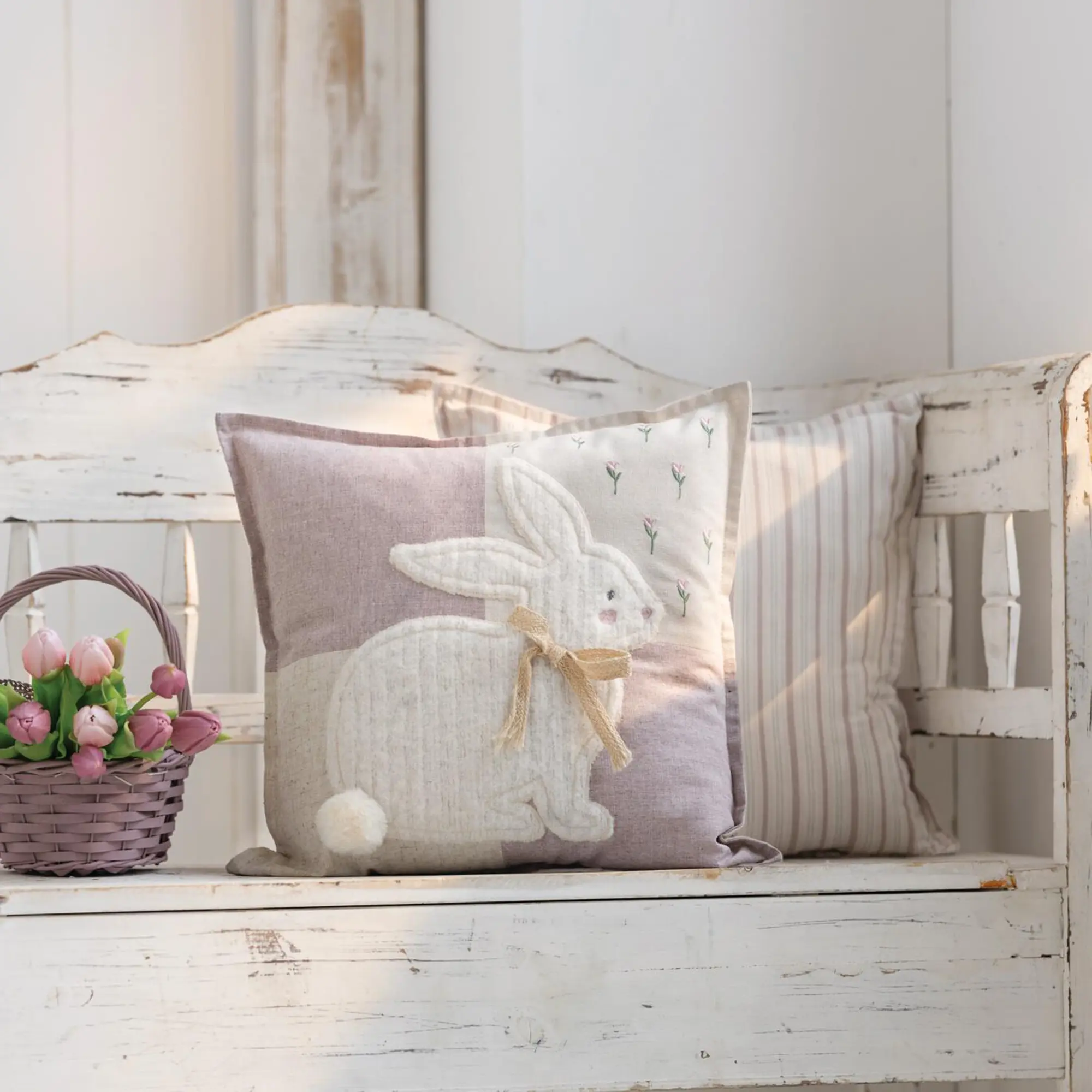 Acheter Housse de coussin décorative "lapin câlin"  dans la boutique en ligne de Frank Flechtwaren pour Coussins &amp; remplissages