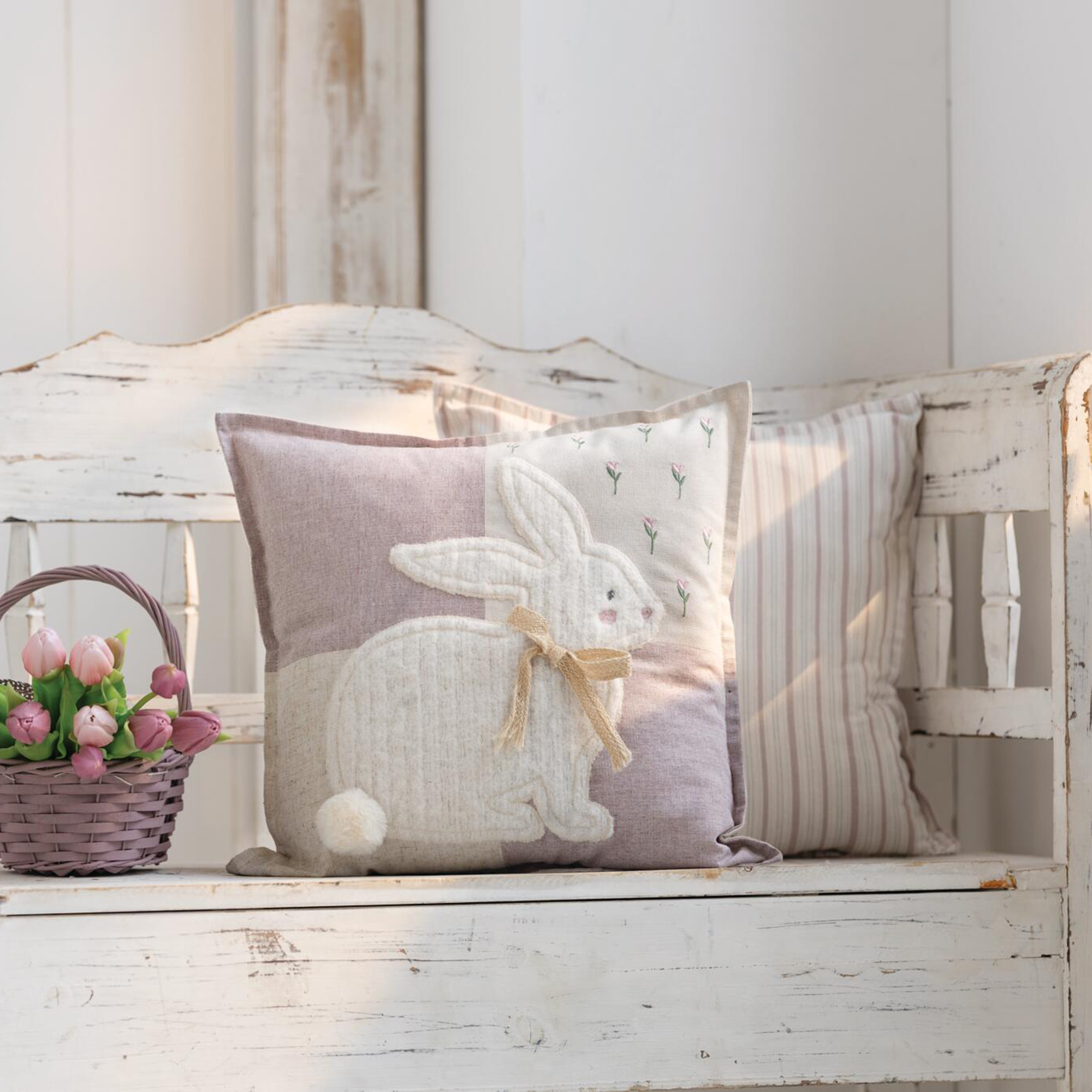 Acheter Housse de coussin décorative "lapin câlin"  dans la boutique en ligne de Frank Flechtwaren