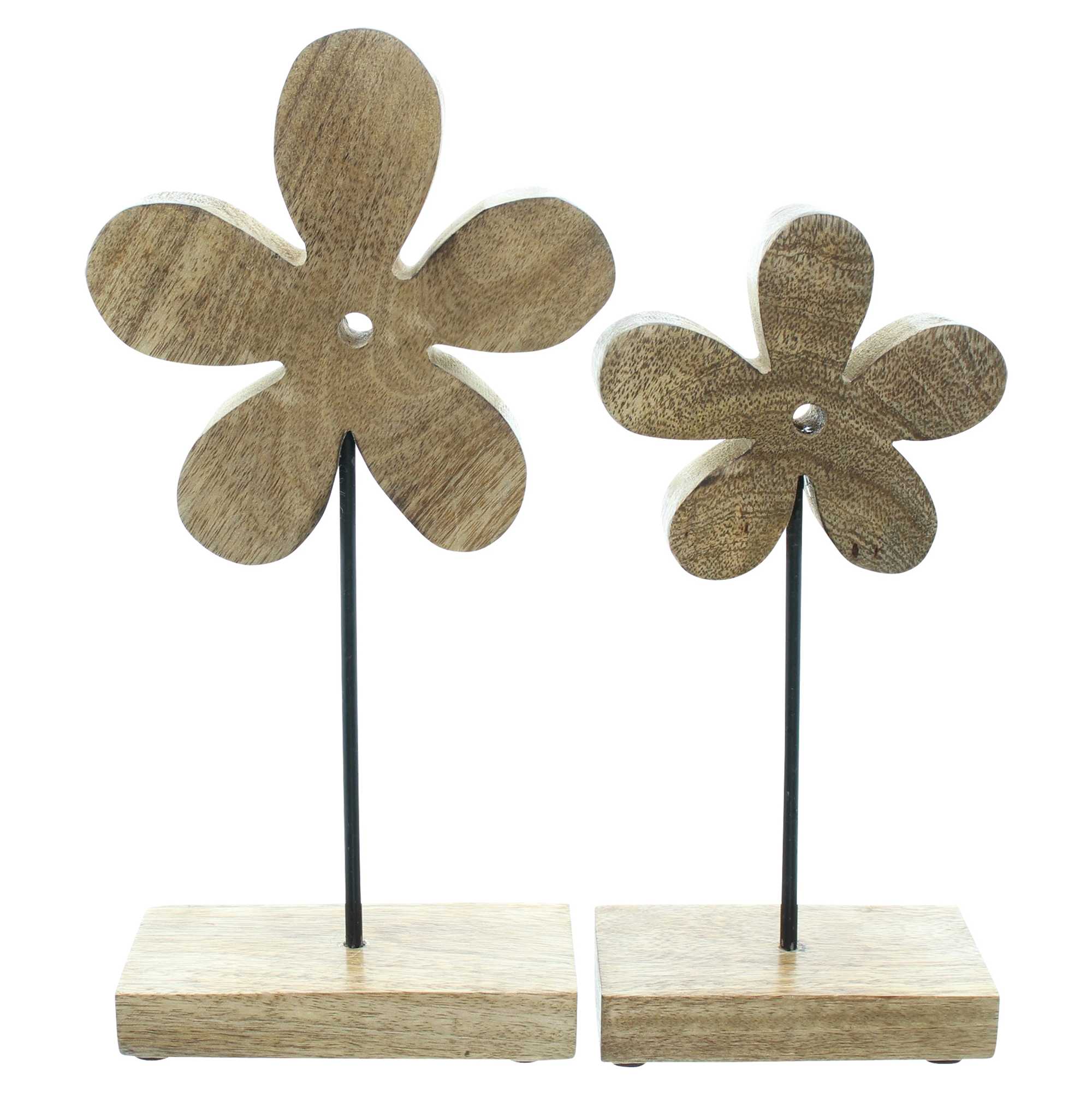 Acheter Lot de 2 décorations en bois "fleur"  dans la boutique en ligne de Frank Flechtwaren pour Pâques
