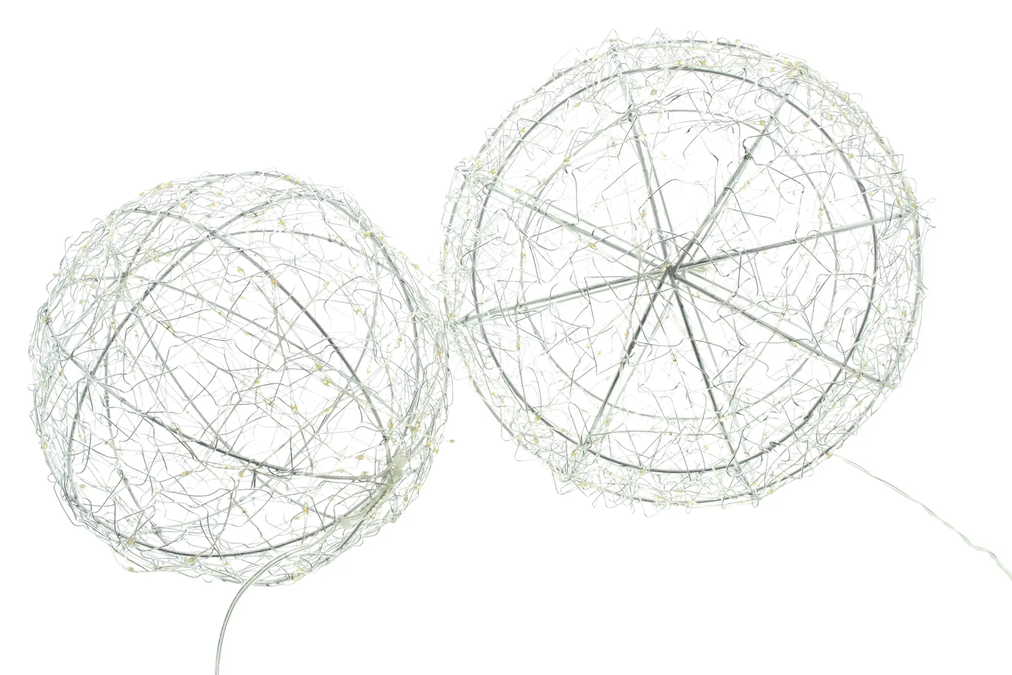 Acheter Lot de 2 sphères LED " Glow"  dans la boutique en ligne de Frank Flechtwaren pour Balcon