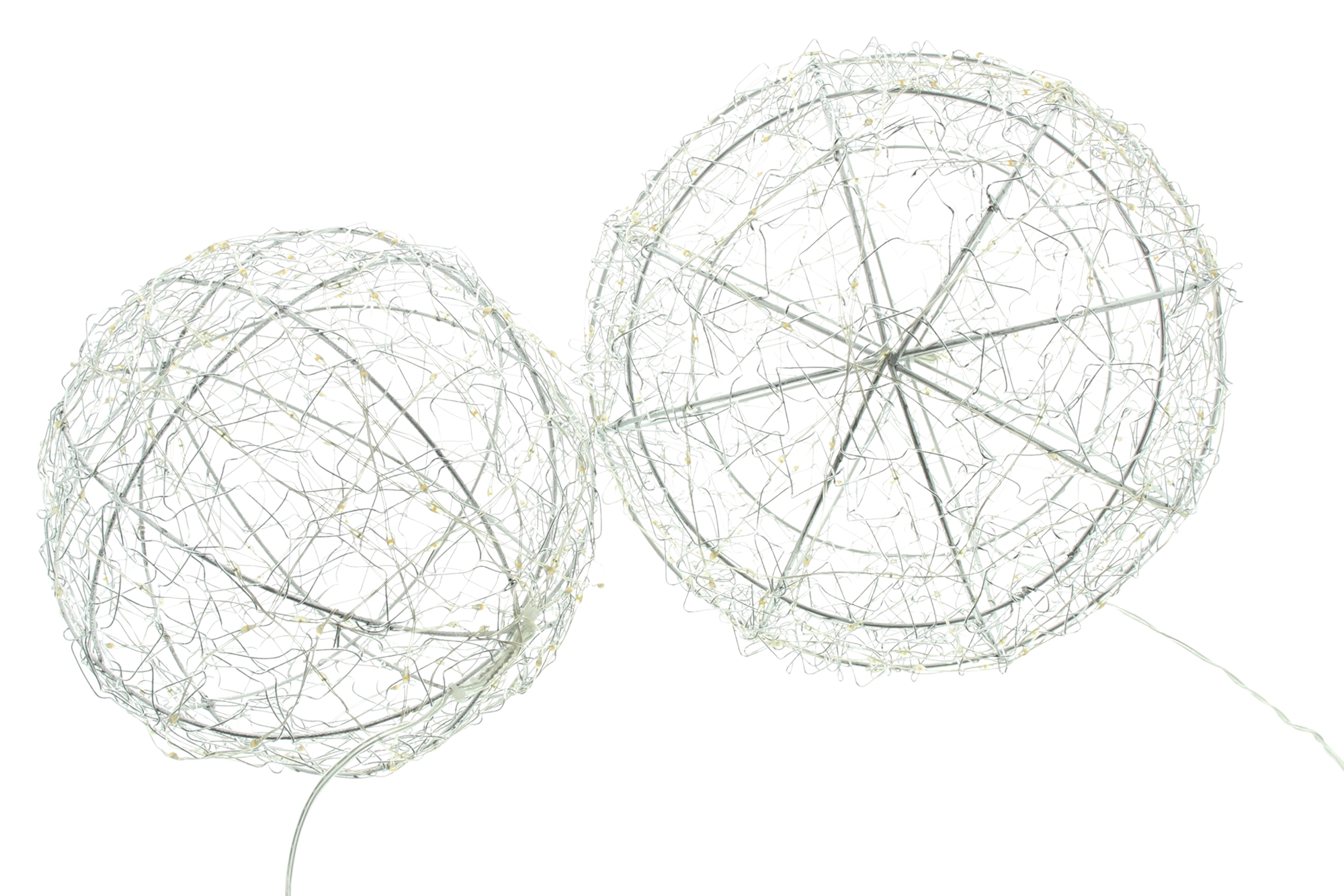 Acheter Lot de 2 sphères LED " Glow"  dans la boutique en ligne de Frank Flechtwaren pour Nouvel arrivage