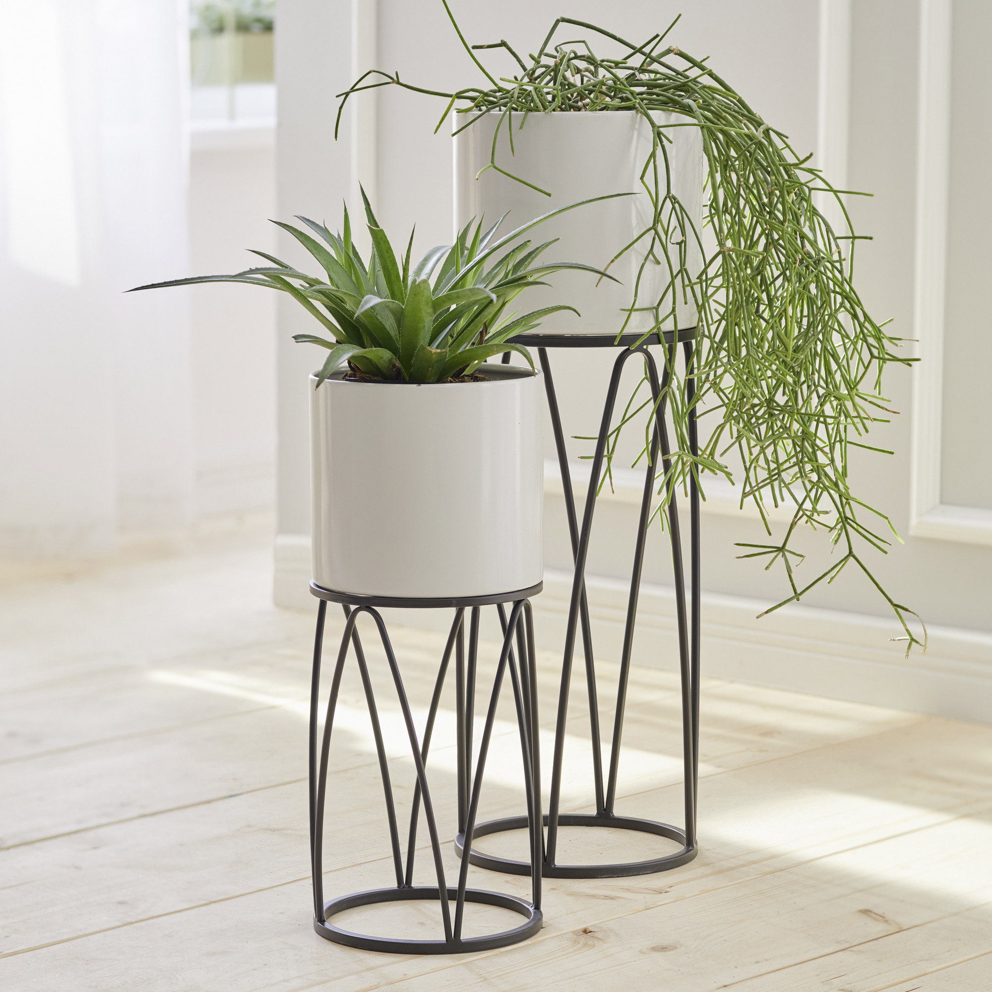 Acheter Lot de 2 cache-pots "rétro"  dans la boutique en ligne de Frank Flechtwaren