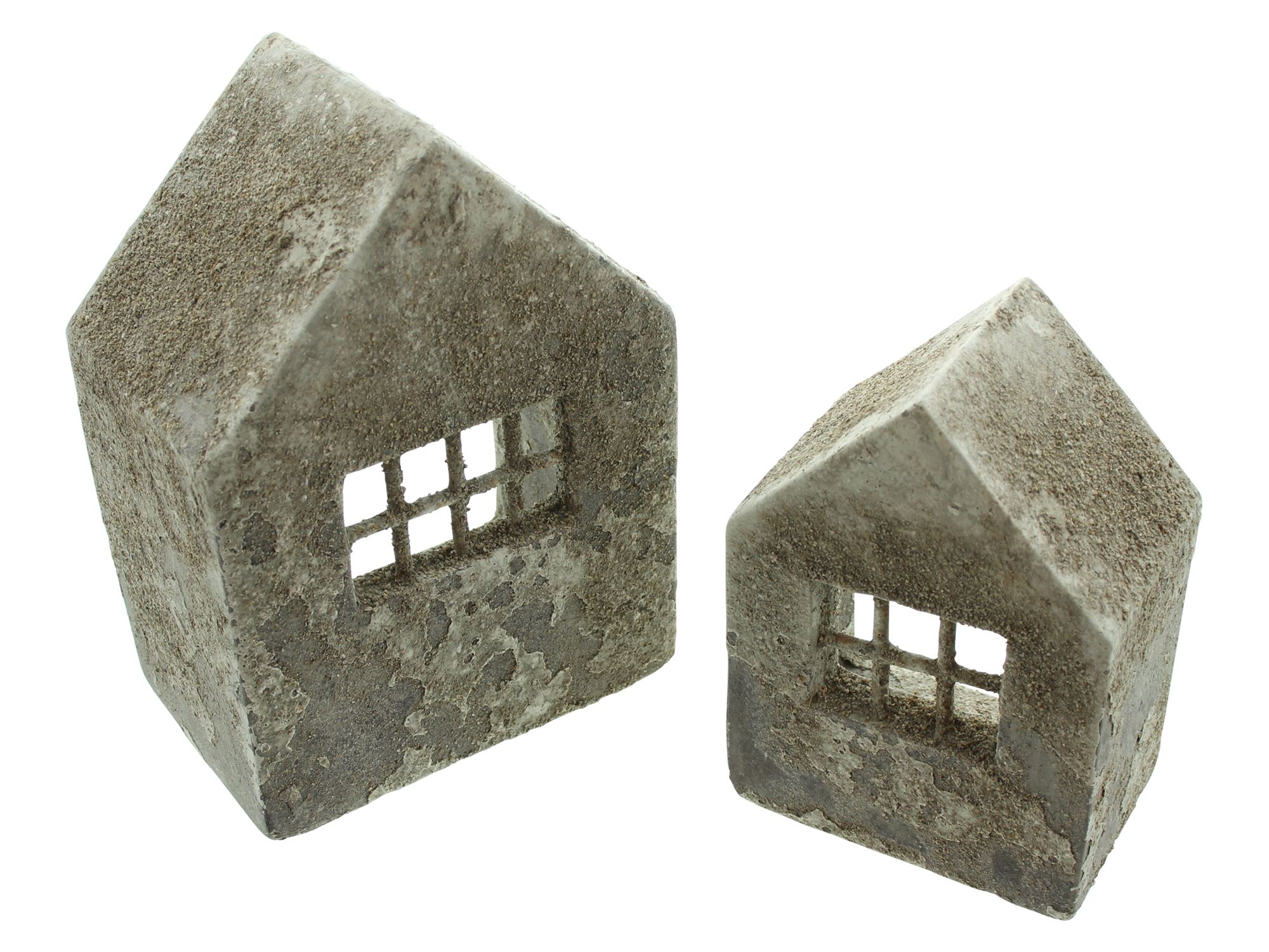 Acheter Lot de 2 maisons "style béton"  dans la boutique en ligne de Frank Flechtwaren pour Pâques