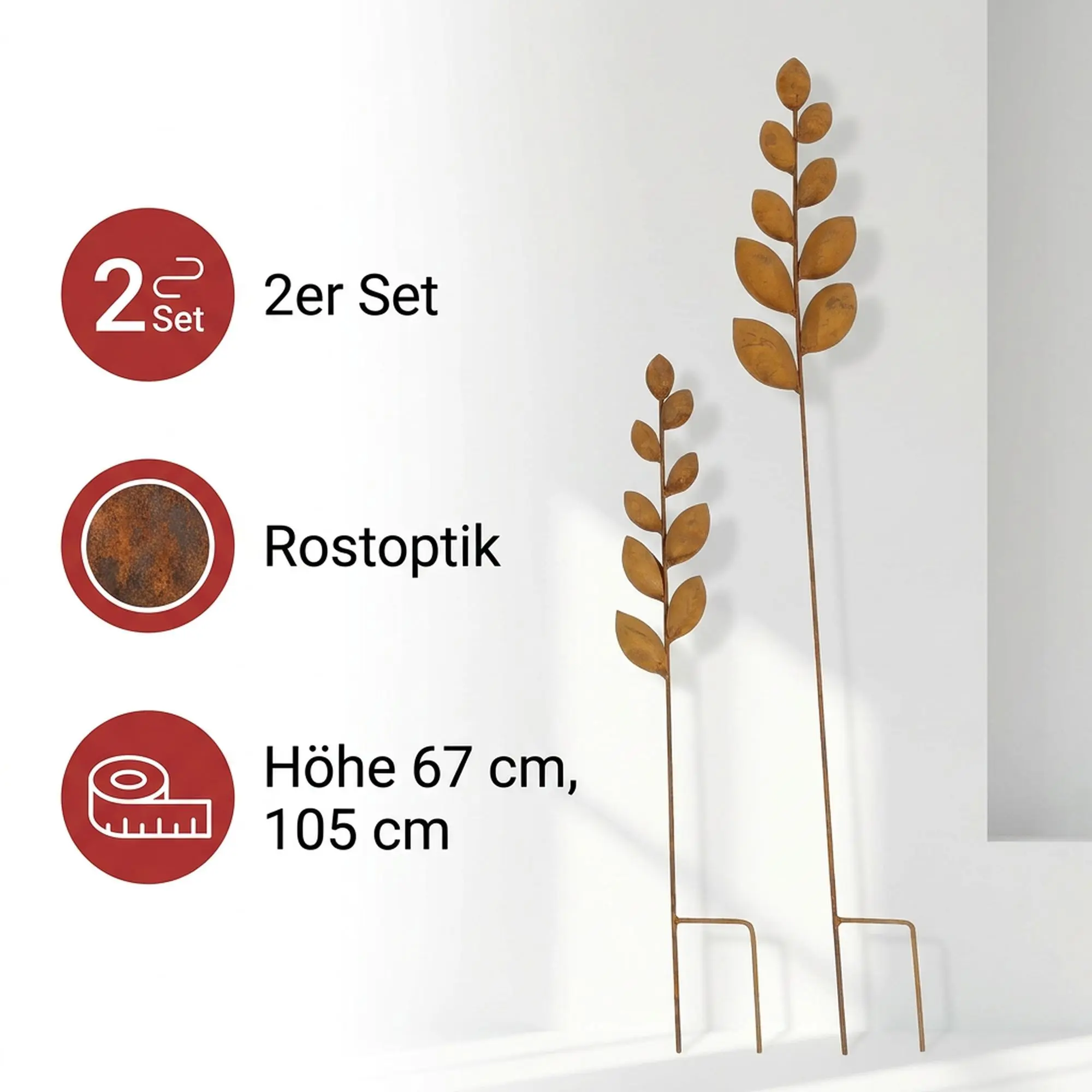 Acheter Lot de 2 pics de jardin "Plant"  dans la boutique en ligne de Frank Flechtwaren pour Articles de jardin pour anniversaire