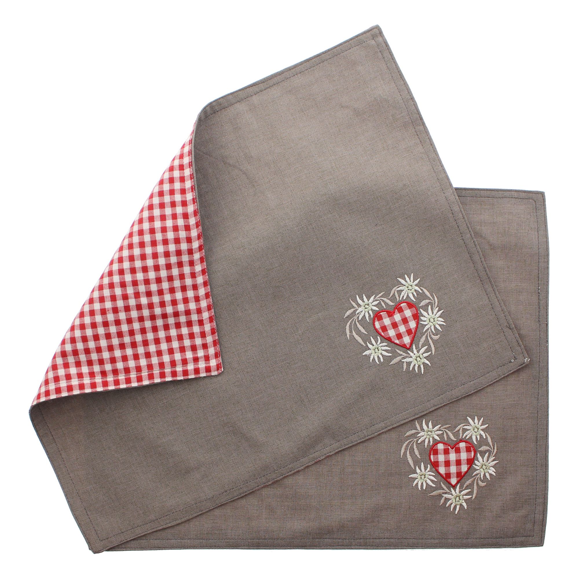 Acheter Lot de 2 sets de table "joie alpine"  dans la boutique en ligne de Frank Flechtwaren pour Automne