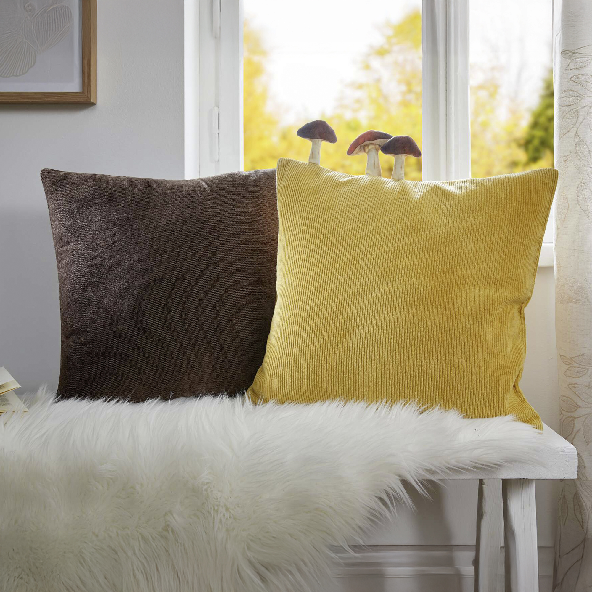 Acheter Housse de coussin "petit champignon"  dans la boutique en ligne de Frank Flechtwaren