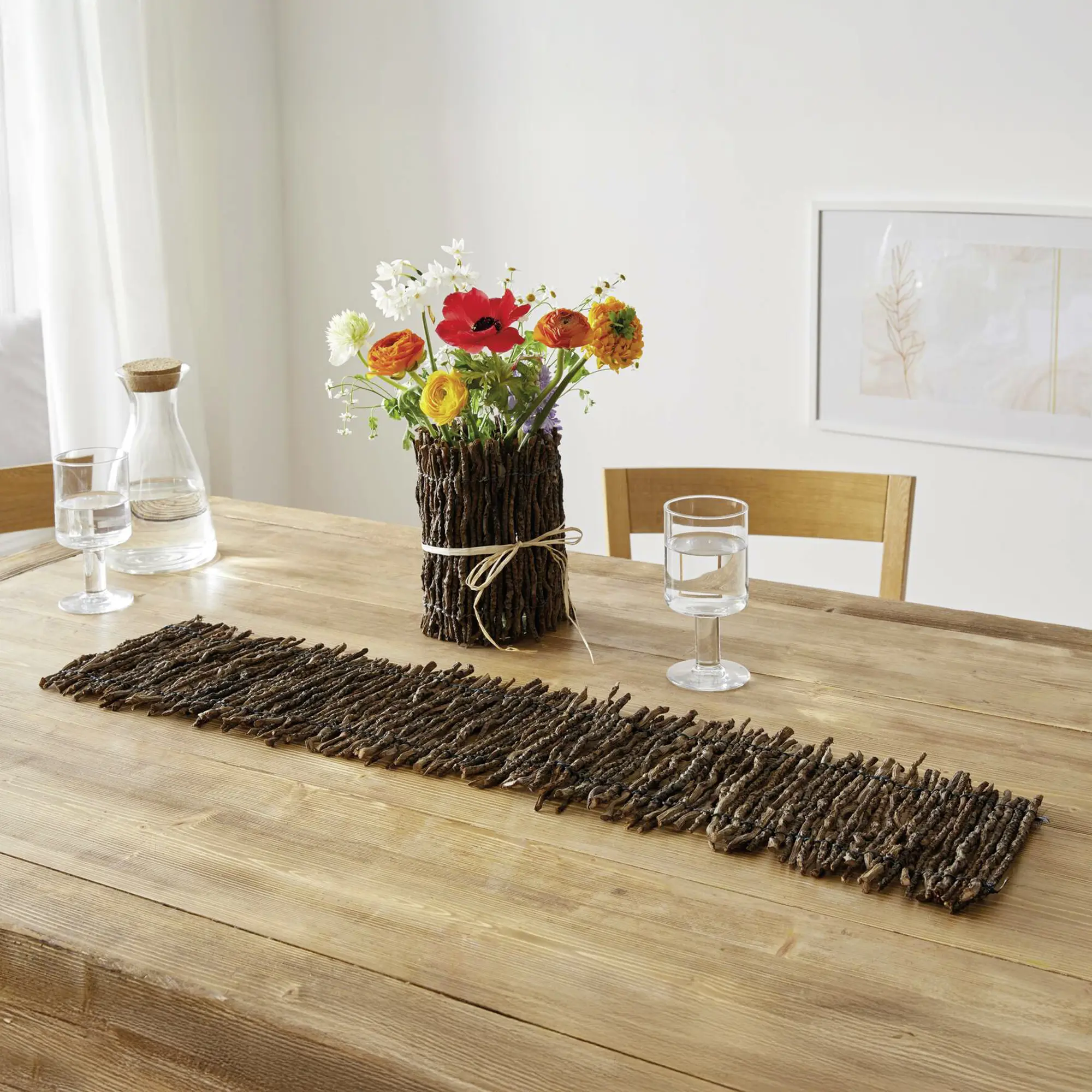 Acheter Lot de 2 chemins de table "branche de coco"  dans la boutique en ligne de Frank Flechtwaren
